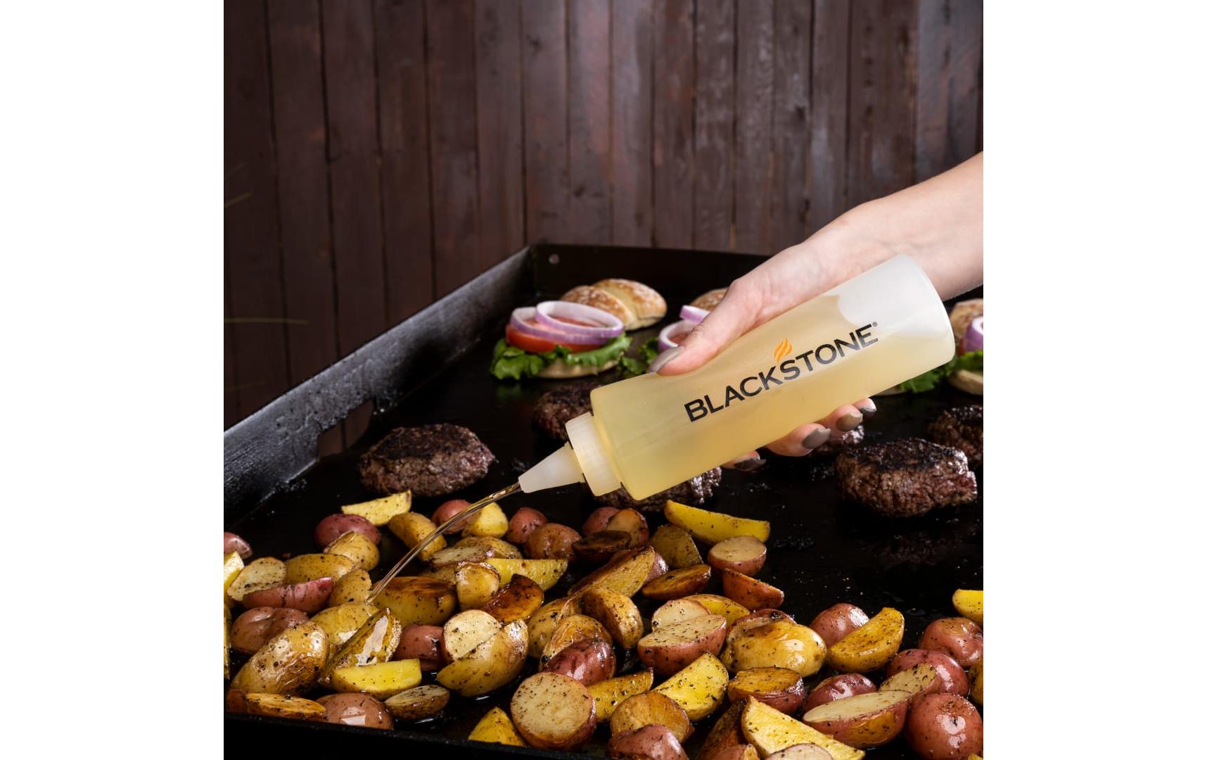 Blackstone 5-teiliges Grillbesteck-Set, Edelstahl, 24 × 7 × 46 cm, Silber/Weiss