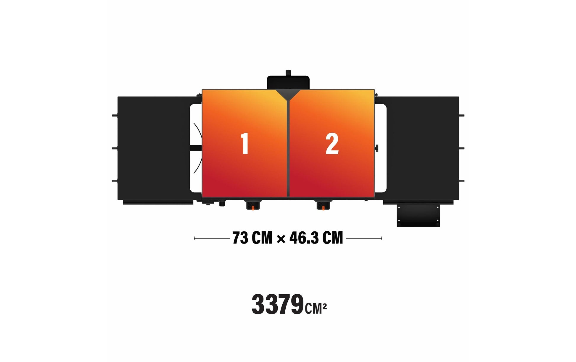 Blackstone Gasgrill 2287DK – 2 Brenner, 134 cm breit – Schwarz/Orange