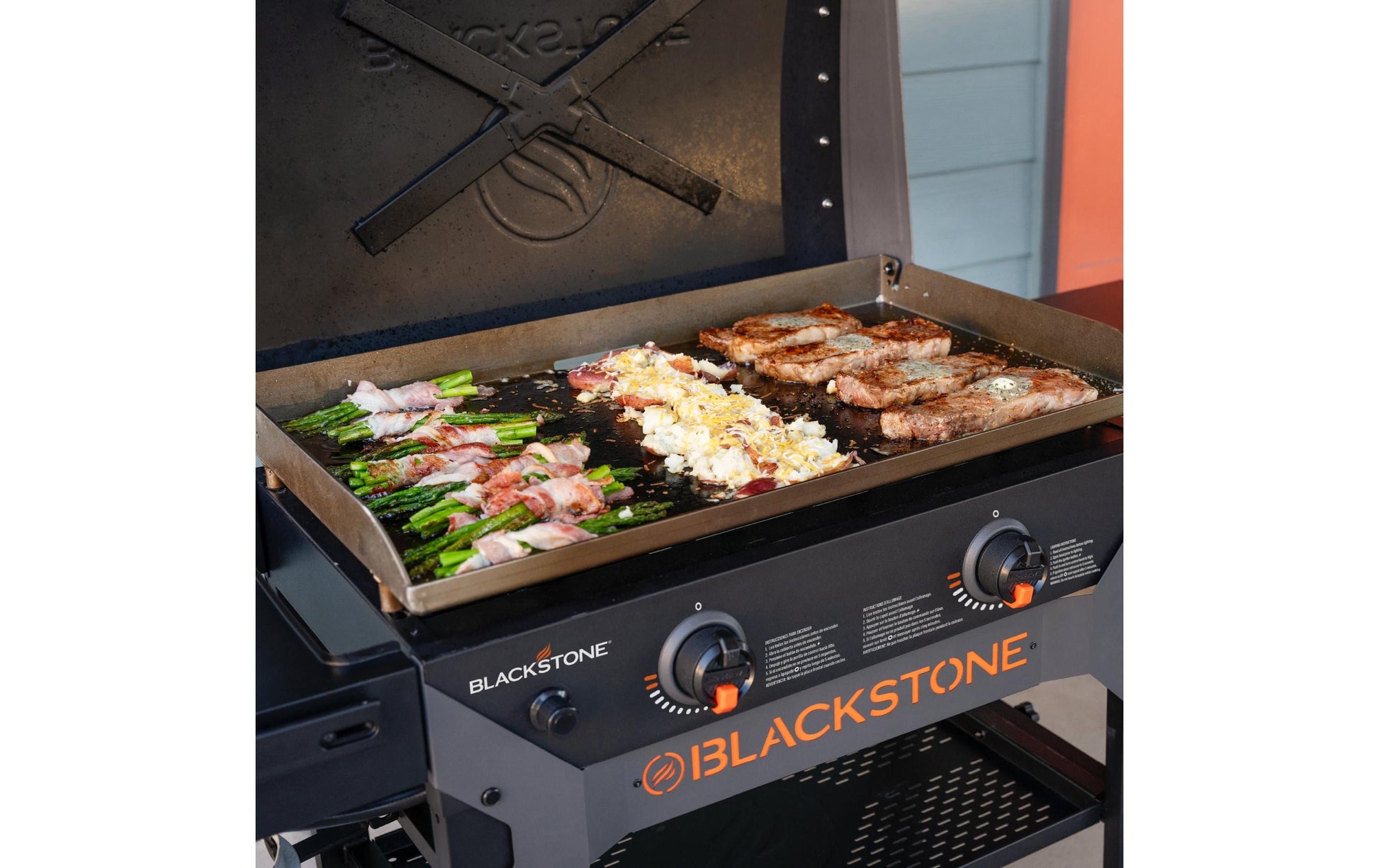 Blackstone Grillplatte 28" (71 cm) – 2 Brenner, Indirektes Grillieren – Schwarz