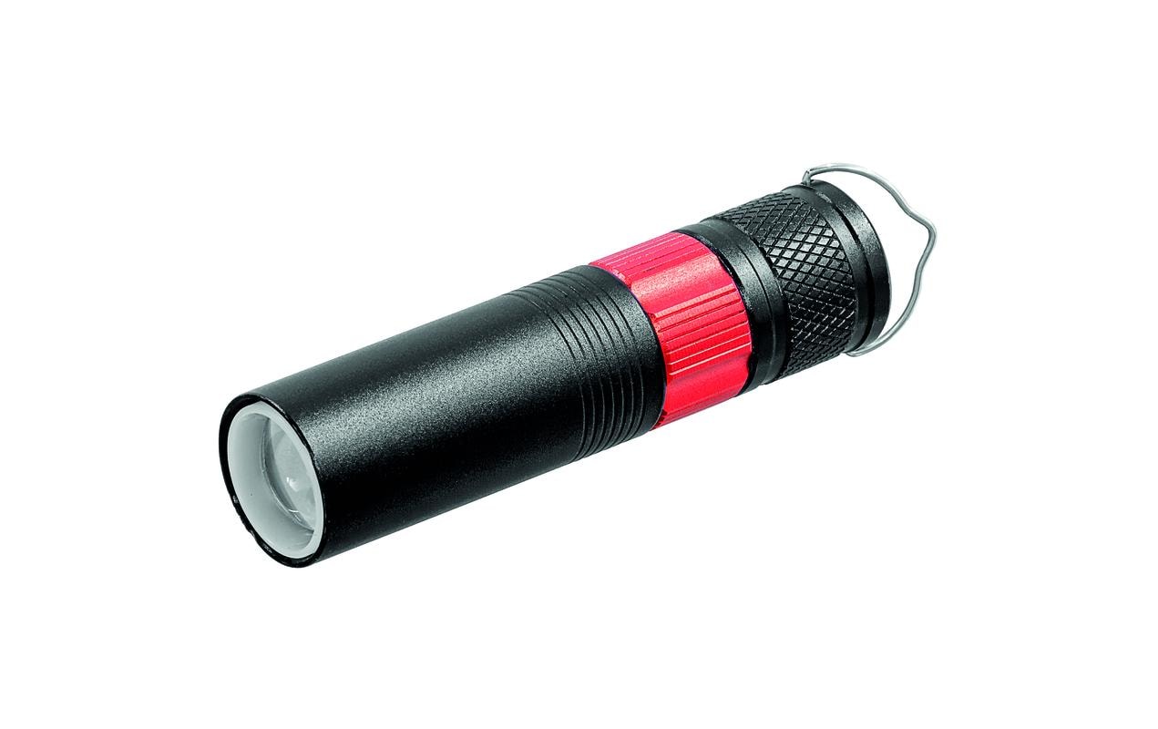 Steffen Taschenlampe Lipstick 70 – 70 lm, 20 m, IPX4, AA-Betrieb, 2-Stufen dimmbar – Schwarz