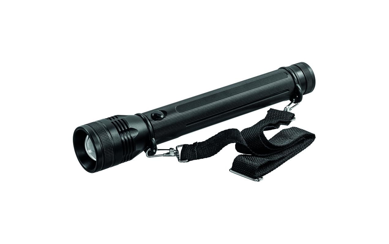 Steffen Taschenlampe 1500 – 1500 lm, 280 m, IPX4, Batteriebetrieb, 2 Modi – Schwarz