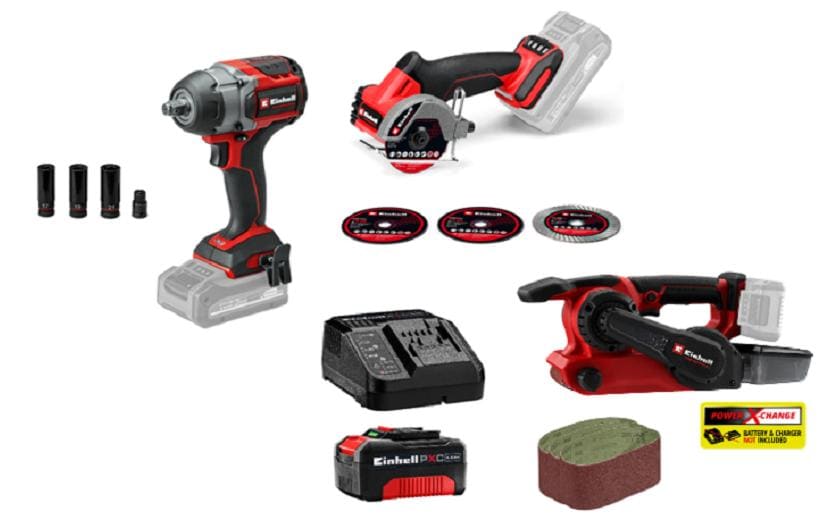 Einhell Akku-Schlagschrauber – 18 V, 4,0 Ah, für Einhell Power X-Change, Ladegerät