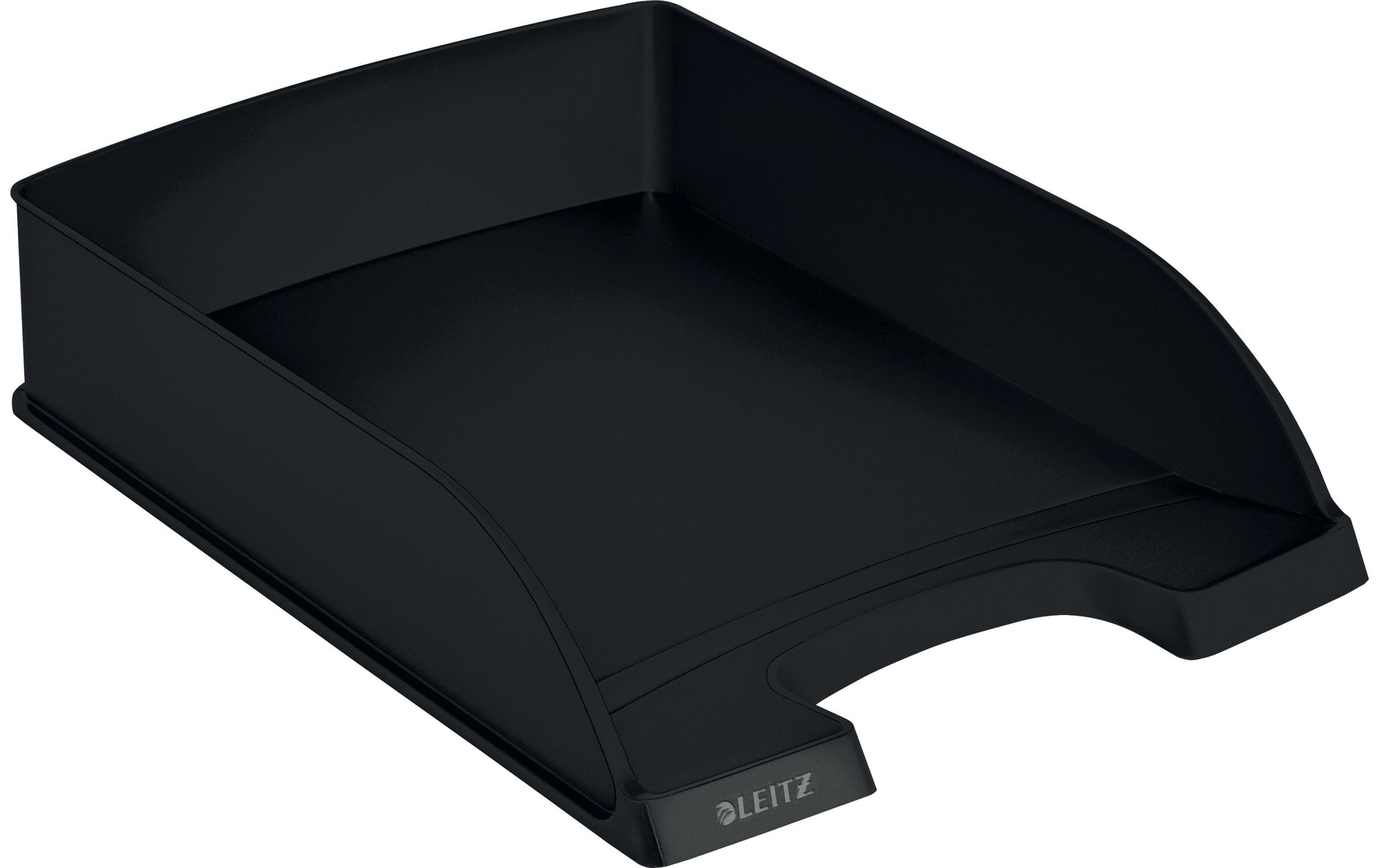 Leitz Recycle – Briefkorb für A4, Kunststoff (recycelt), Schwarz, 255 × 357 × 70 mm