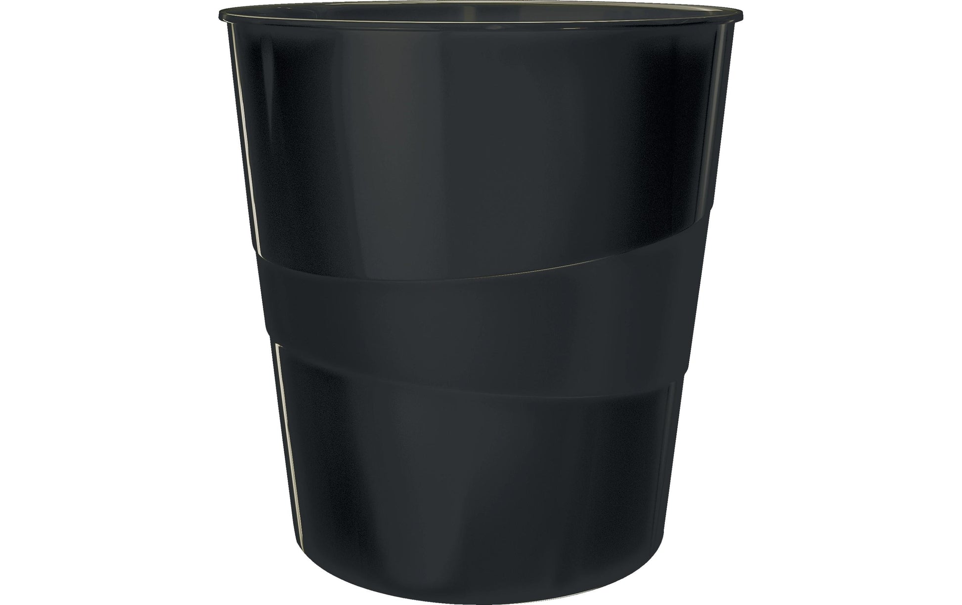 Leitz Papierkorb – 15 l – Kunststoff, Schwarz – Ø 290 × H 324 mm, Blauer Engel