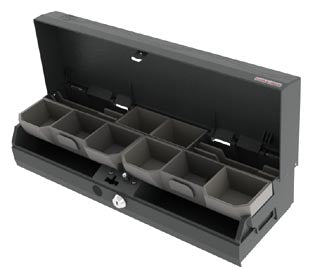apg Solutions E3959 – Kassenladen-Einsatz, 459 × 154 × 100 mm, Schwarz