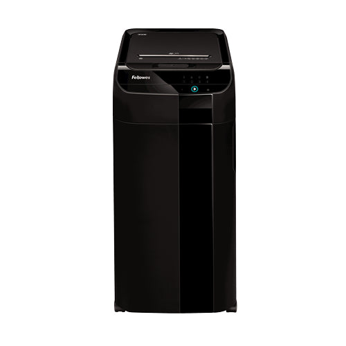 Fellowes AutoMax 350C – Aktenvernichter mit Autofeed 350 Blatt, DIN P-4, Partikelschnitt 4 × 38 mm, 70 l