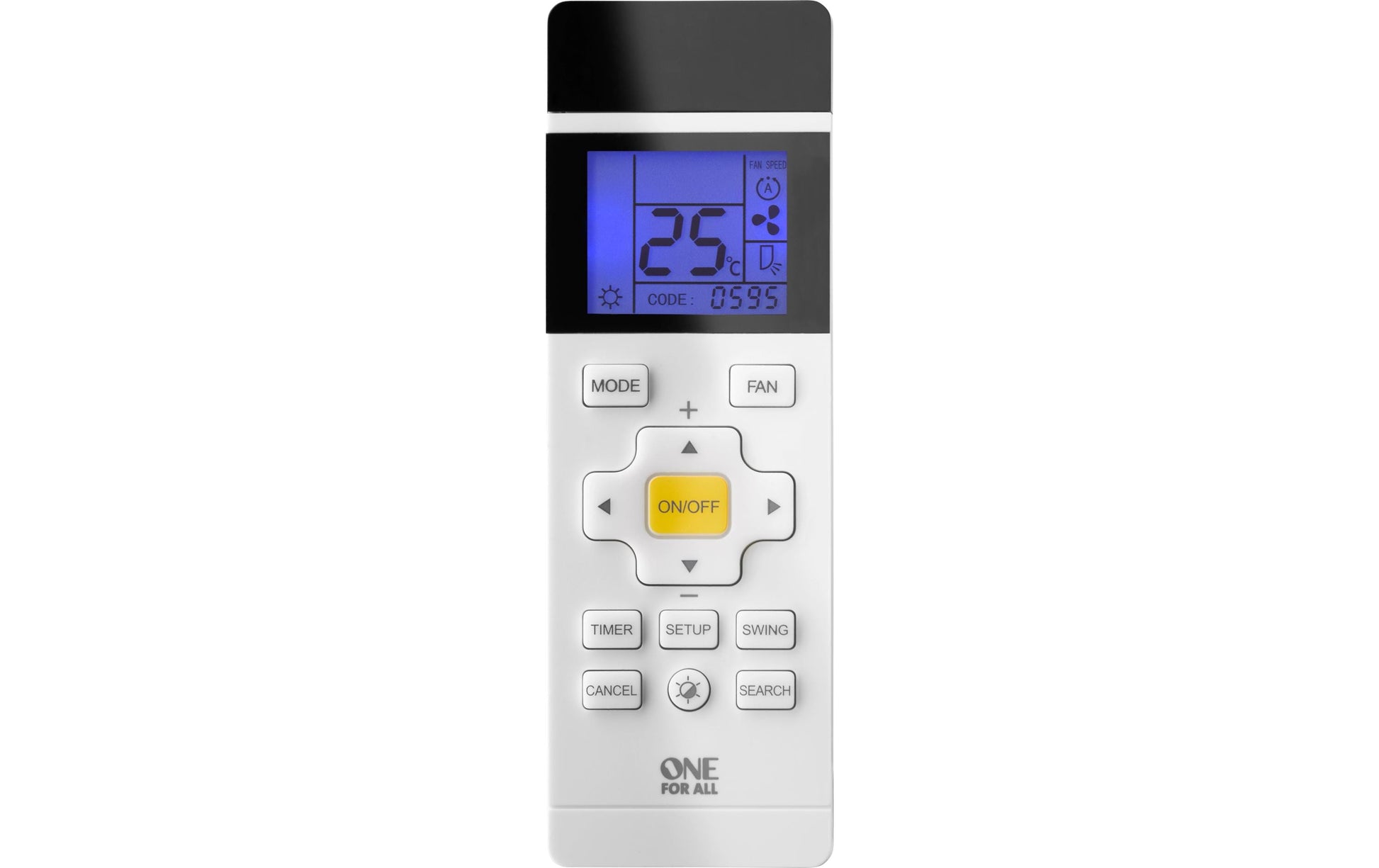 One For All Fernbedienung URC 1035 – für Klimaanlage, IR, 10 m, Grau