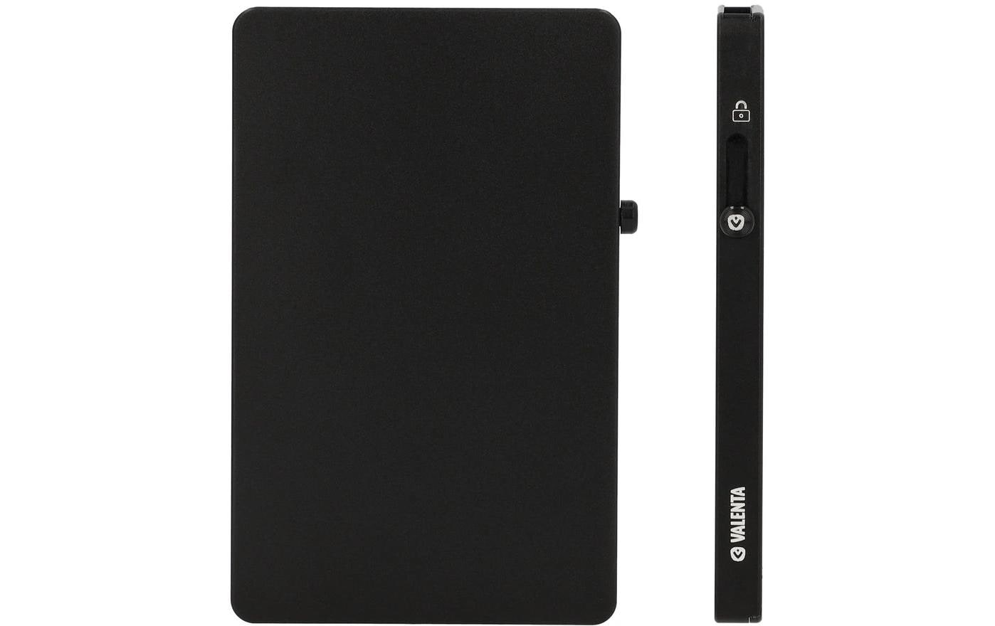 Valenta Halterung – 100 × 66 × 7,1 mm, Metall, Schwarz