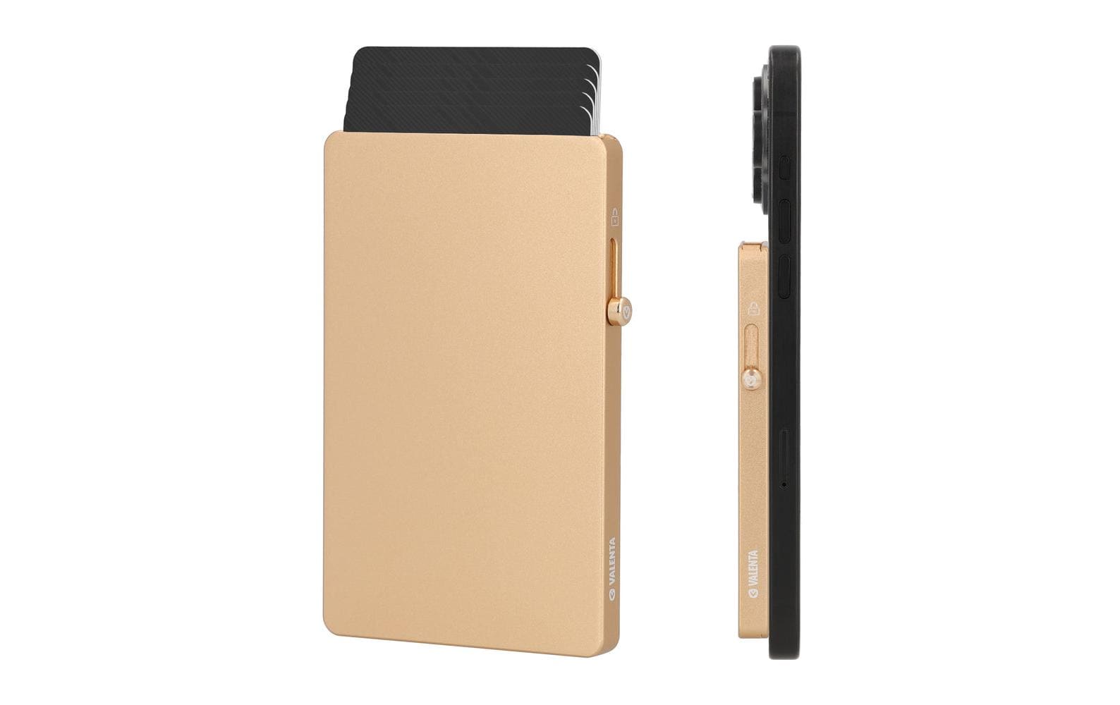 Valenta Halterung – für MagSafe, 66 × 7,1 × 100 mm, Metall, Gold