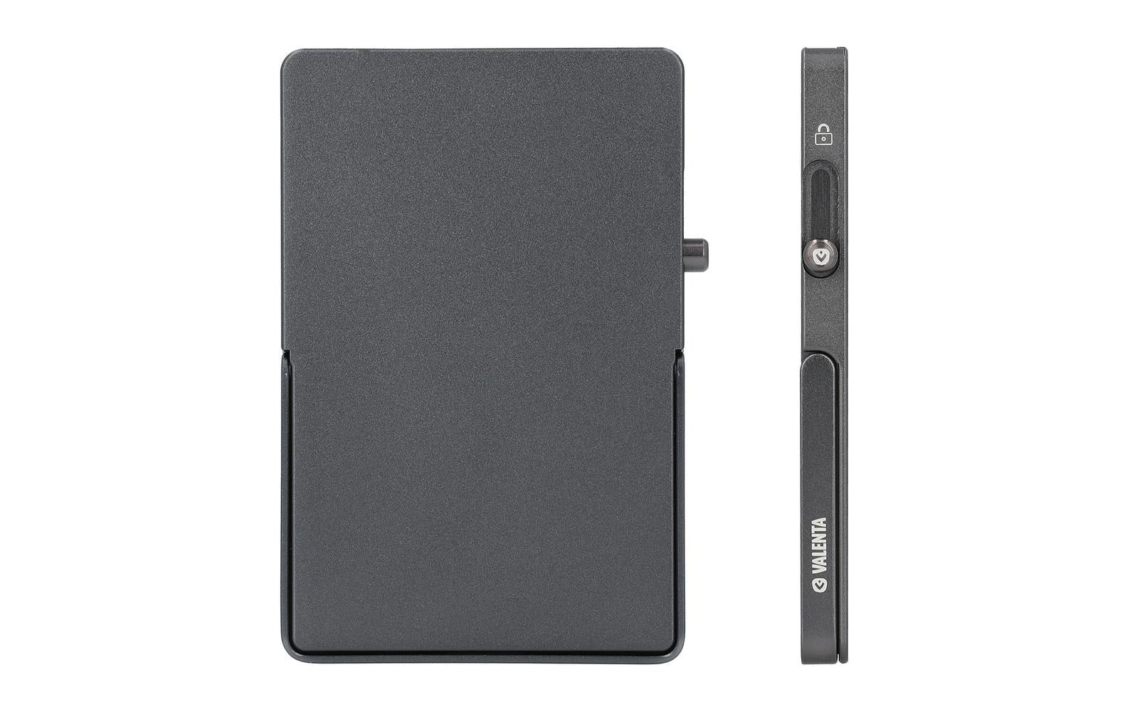 Valenta Halterung – für MagSafe, 100 × 70 × 7,1 mm, Aluminium, schwarz