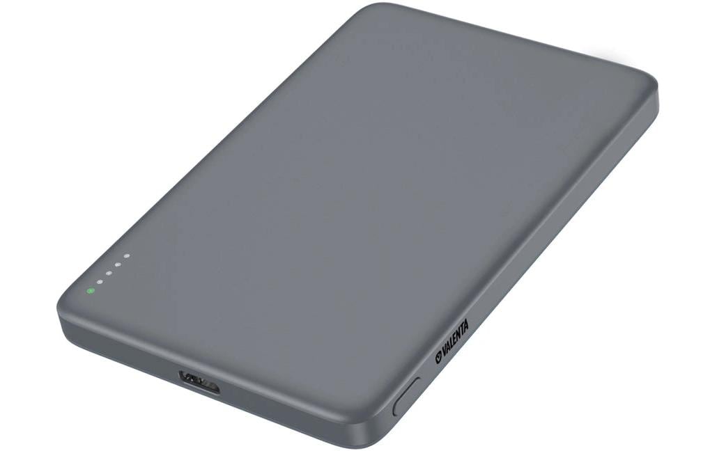 Valenta VP024 MagSafe Powerbank 5'000 mAh – 5 W PD, MagSafe 15 W, 1× USB-C, Grau
