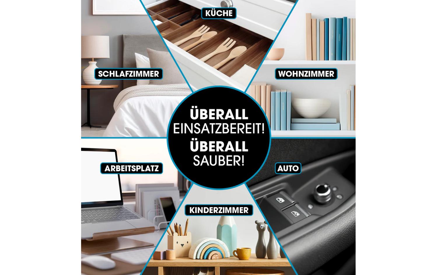 Cleanmaxx Akku-Handstaubsauger – 0,10 l, 7,4 V, 20 min