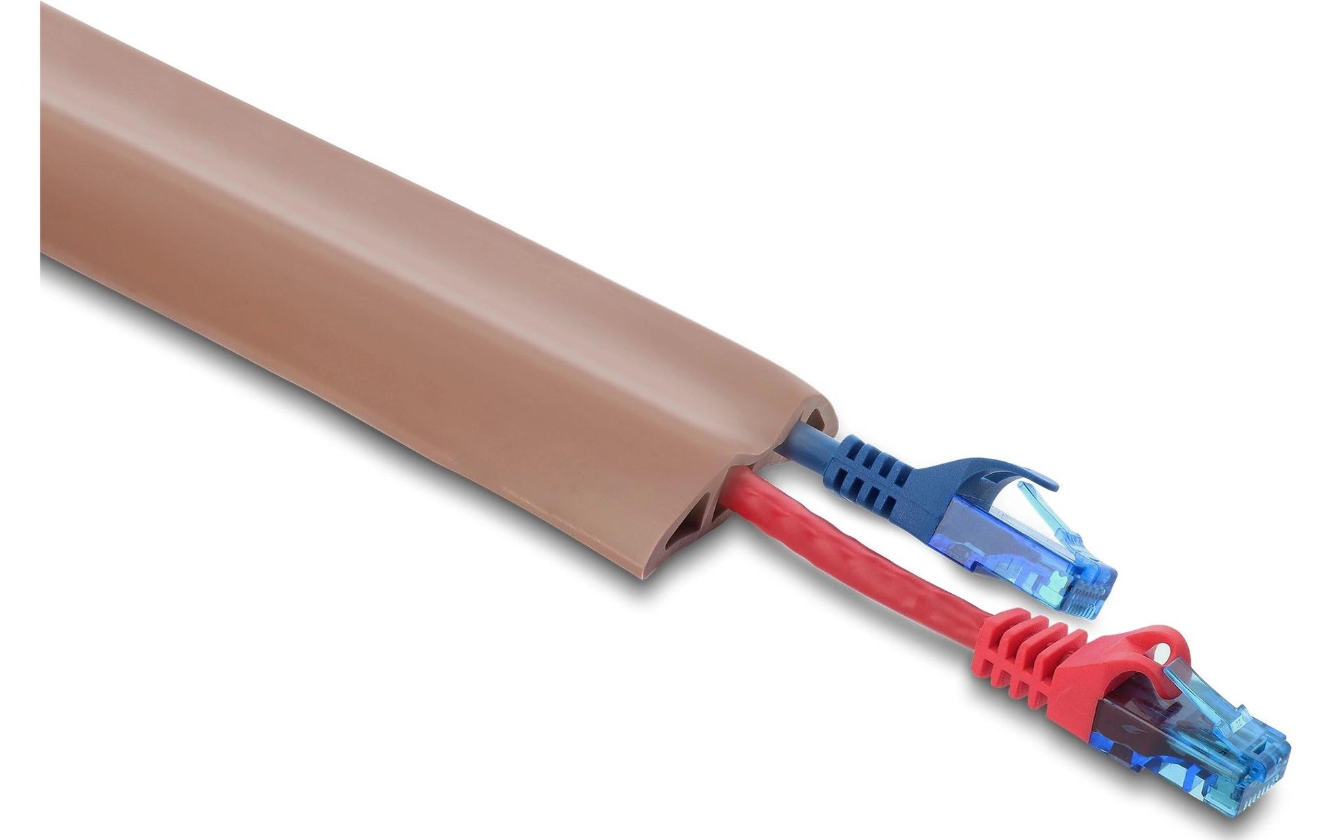 DeLOCK 20764 Wandkanal – 50 × 14 mm – 2 m – PVC – Braun, selbstklebend, 1 Stk.