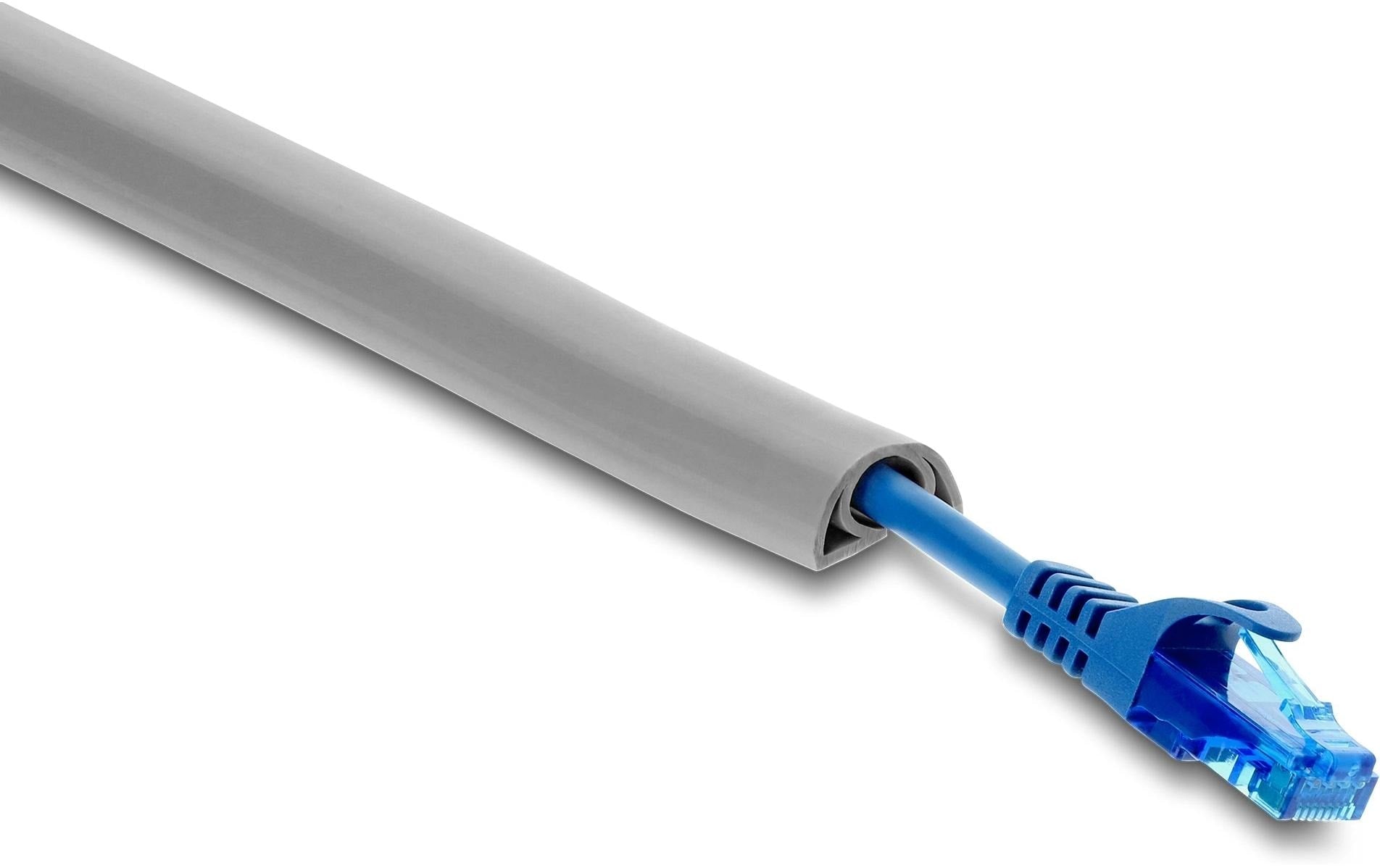 DeLOCK 20766 Wandkanal – 30×10 mm – 2 m – PVC – Grau, selbstklebend