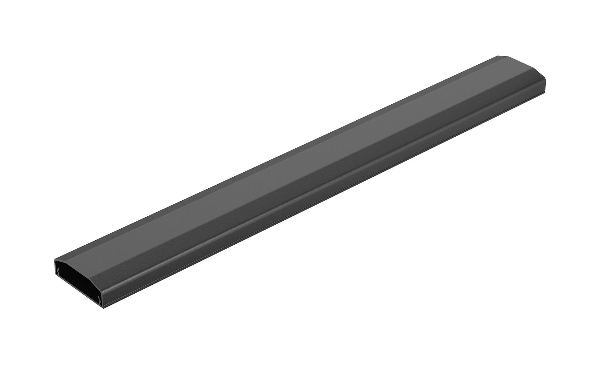 PureMounts Wandkanal – 60 mm – 0,5 m – Kunststoff – Schwarz, selbstklebend