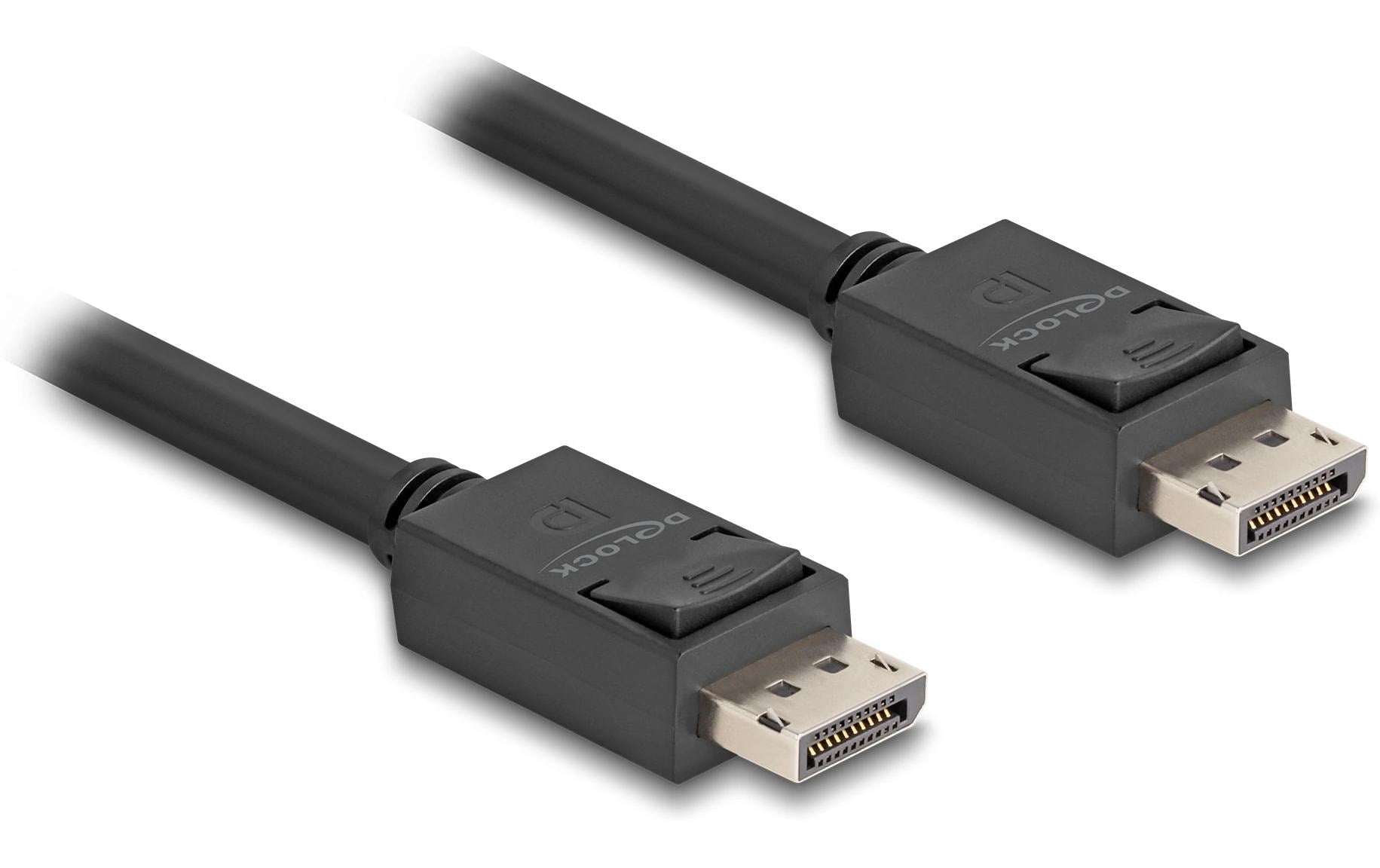DeLOCK DisplayPort-zu-DisplayPort Anschlusskabel – 1,8 m, DisplayPort 2.1, 80 Gbps, schwarz