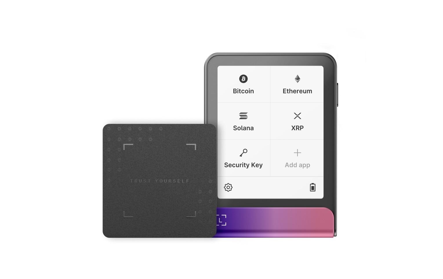 Ledger Flex Recovery Key Allgemeines Speichergerät – USB‑C, Magenta, Backup-Funktion, für Android