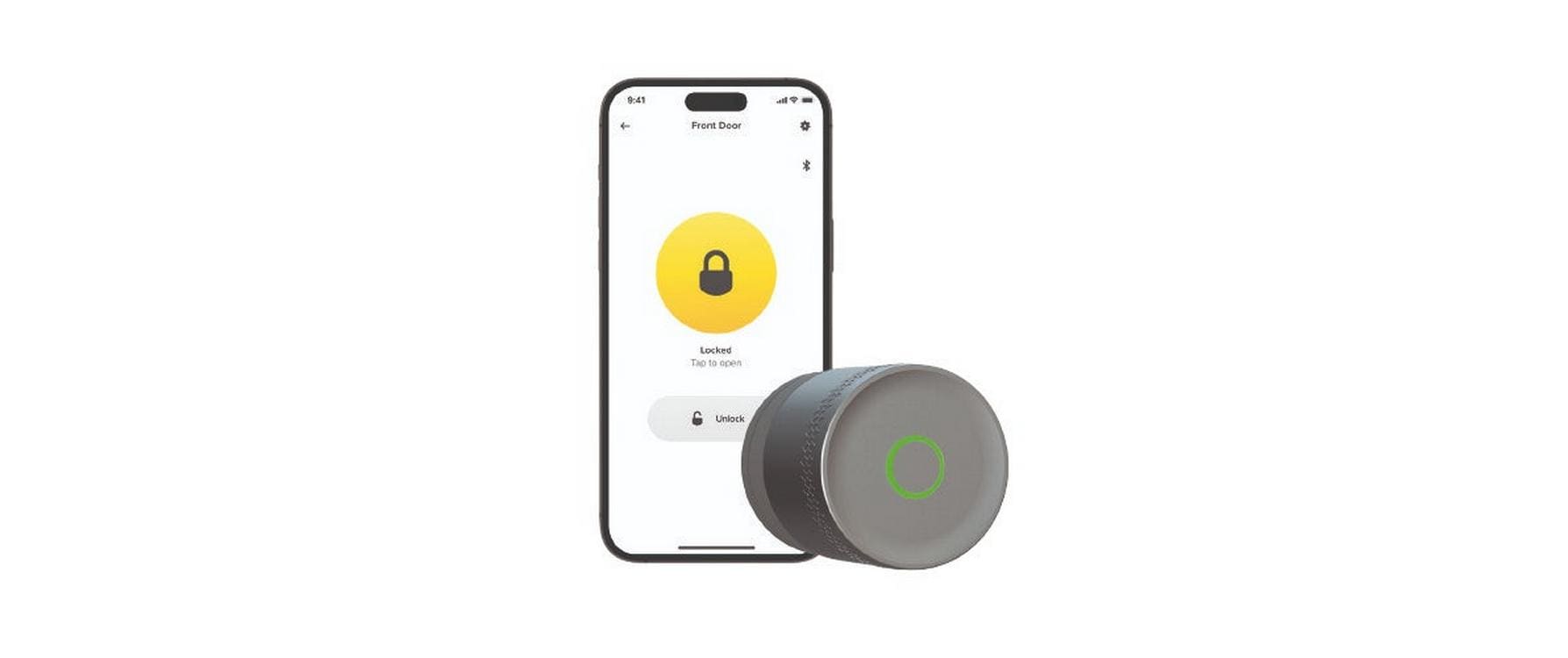 Yale Smart Lock Linus L2 Lite – für Drehknopfzylinder (mit Yale Adapter), Schwarz, Batteriebetrieben