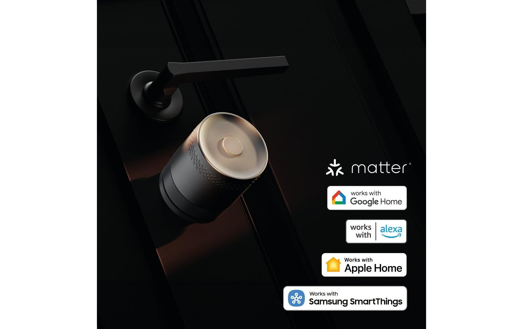 Yale Smart Lock Linus L2 Lite – für Drehknopfzylinder (mit Yale Adapter), Schwarz, Batteriebetrieben