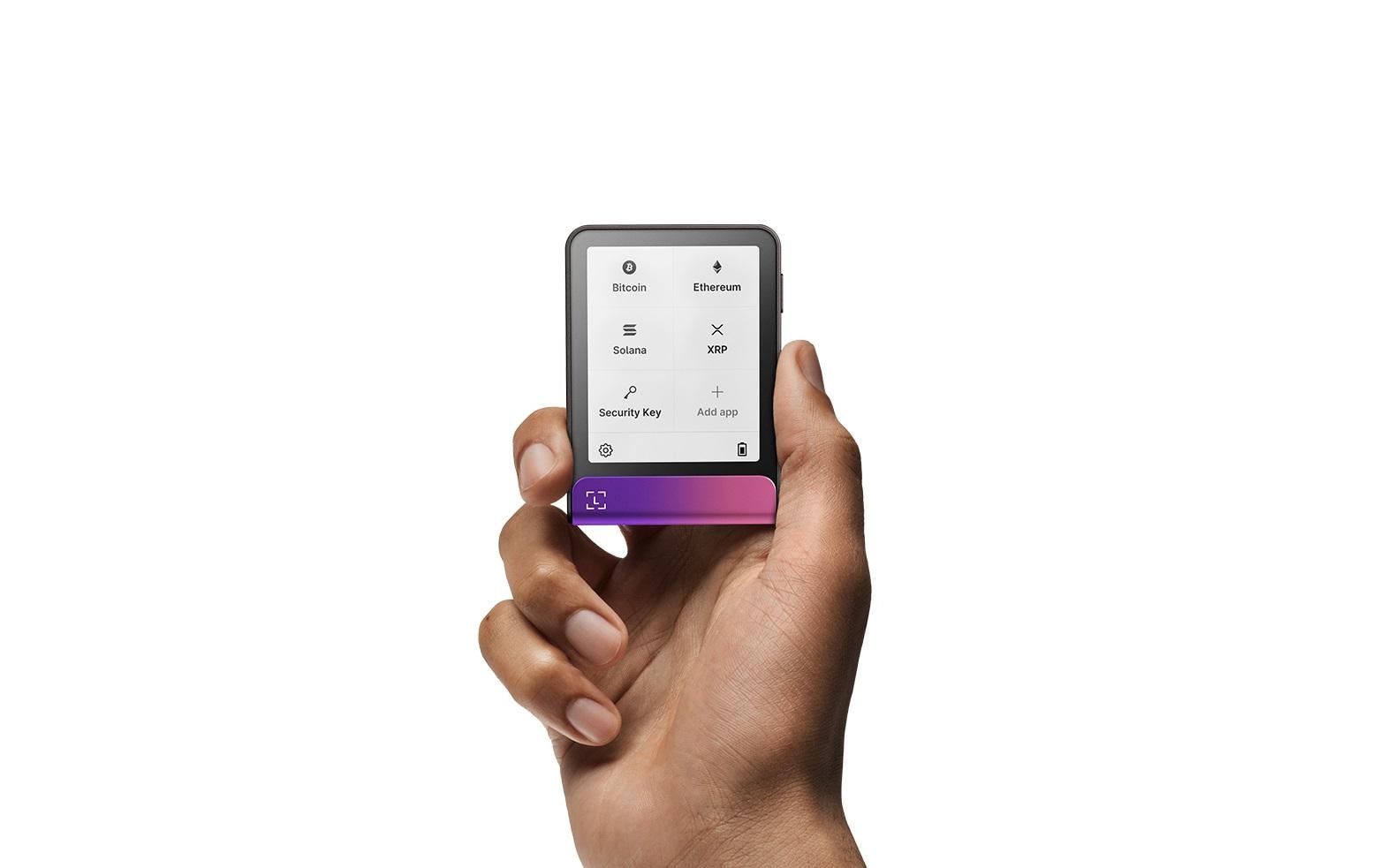 Ledger Flex Recovery Key Allgemeines Speichergerät – USB‑C, Magenta, Backup-Funktion, für Android