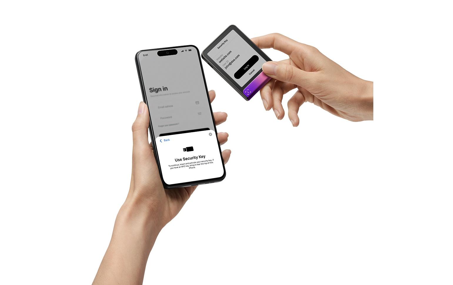 Ledger Flex Recovery Key Allgemeines Speichergerät – USB‑C, Magenta, Backup-Funktion, für Android