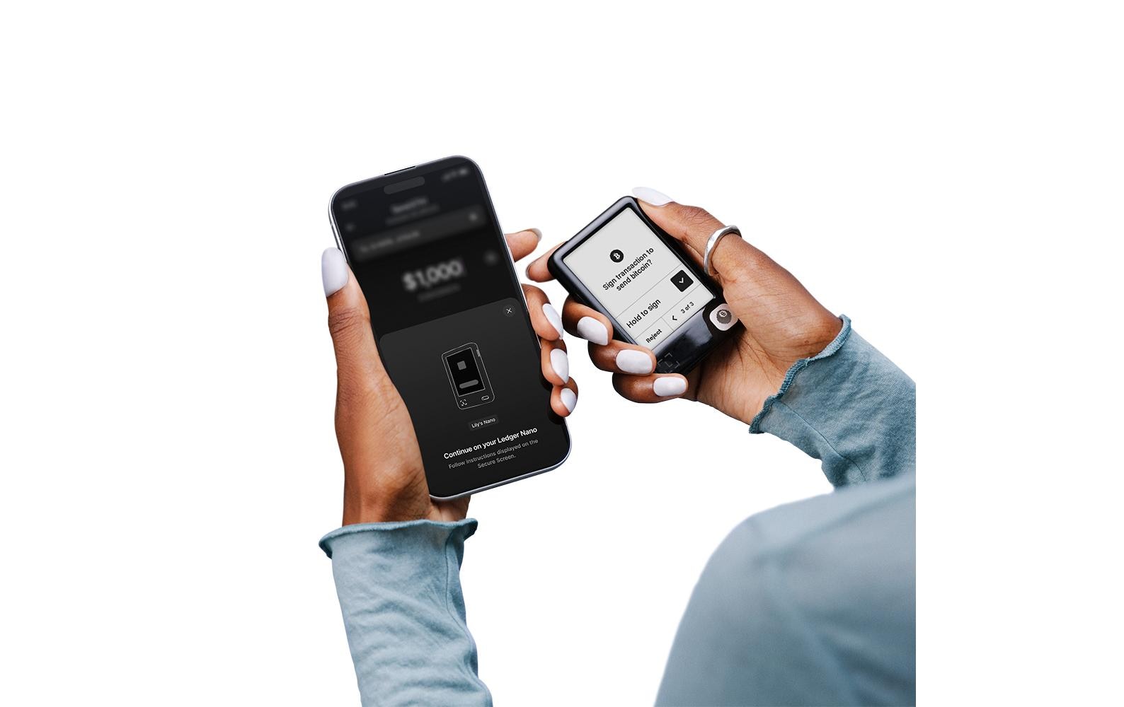 Ledger Nano Gen5 Speichergerät – Bluetooth, inkl. Recovery Key, für Android