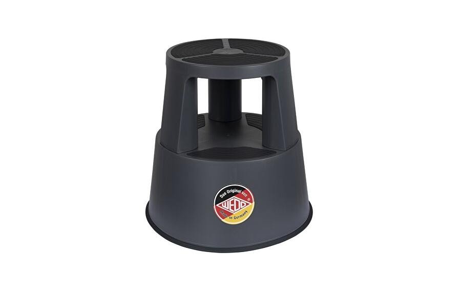 WEDO SuperStep Trittschemel – Kunststoff – Anthrazit, Anti-Rutsch-Stufe, bis 150 kg