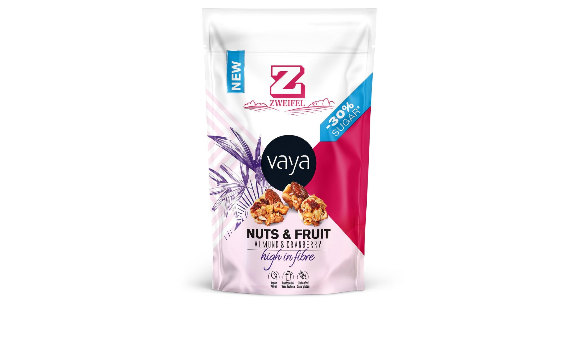 Zweifel VAYA Nuts & Fruits Mandeln & Cranberry, vegan – 70 g