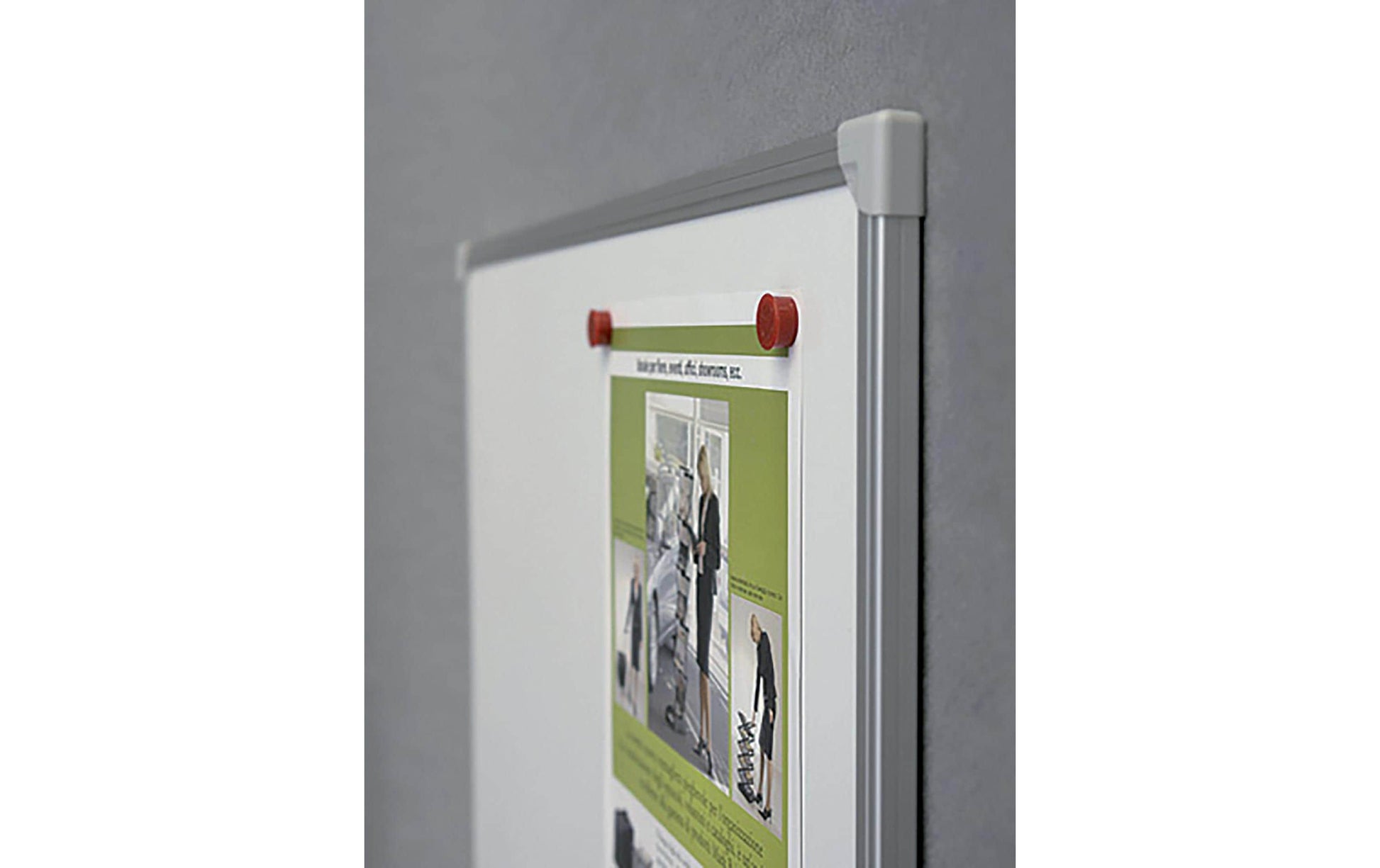 Franken Whiteboard – 120 × 90 cm, Emaille, magnetisch, Alu-Rahmen, Wandmontage, inkl. Stiftablage