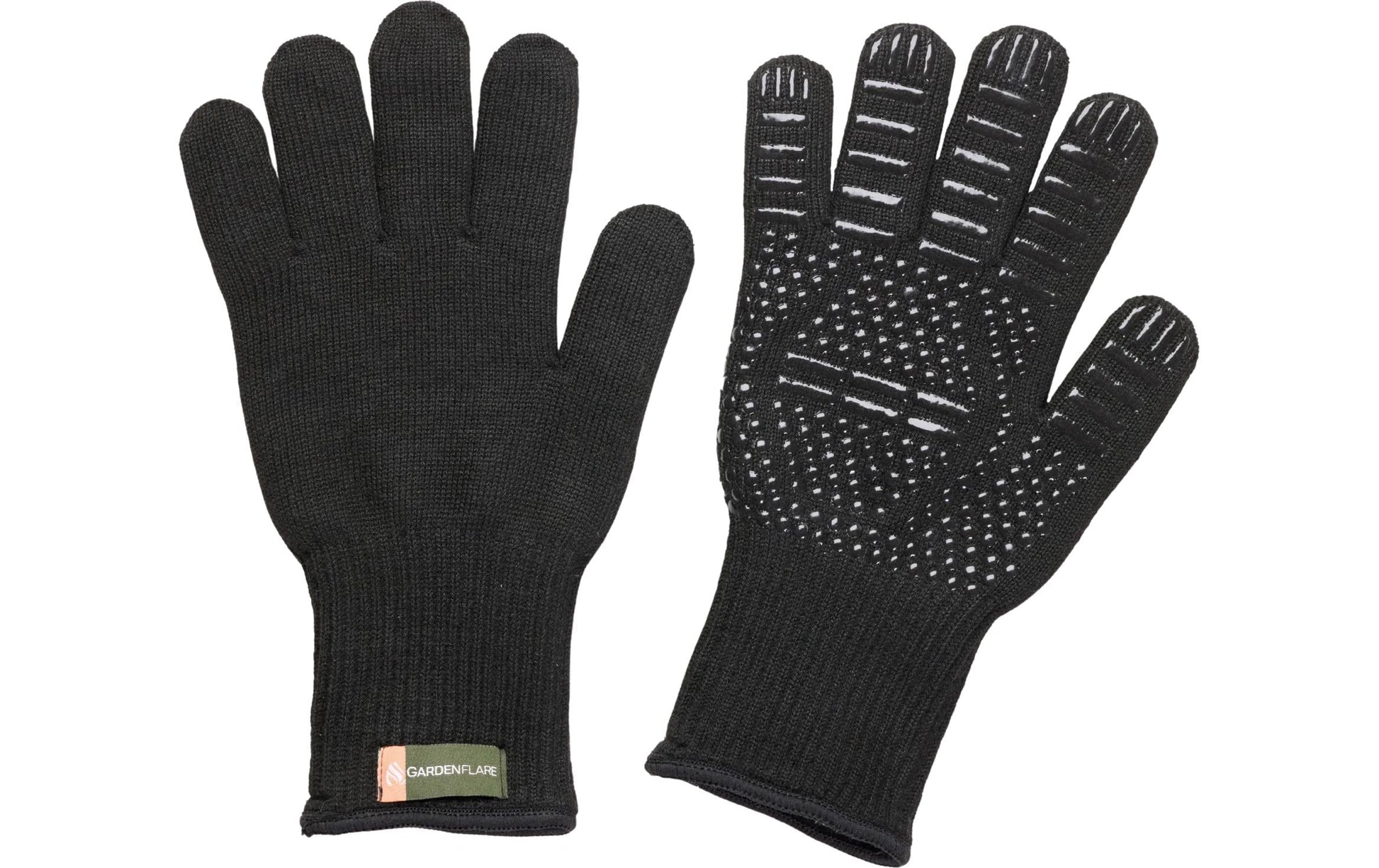 Gardenflare Arbeitshandschuhe – Universalgrösse, 2 Stück – Aramid, Schwarz, Hitzebeständig, Rutschfest