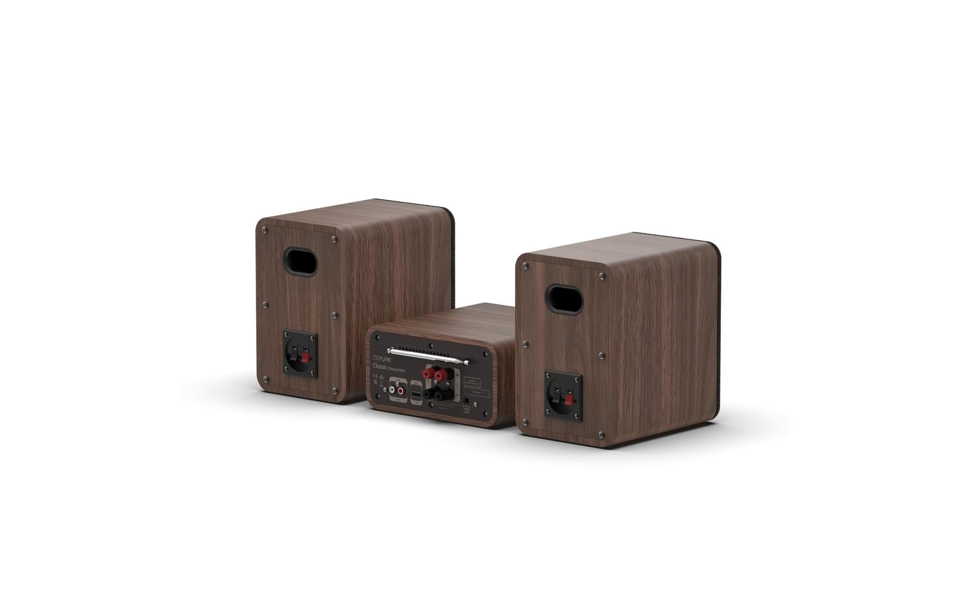 Pure Micro HiFi Classic Stereo Mini – Micro-/HiFi-Anlage – DAB+, CD, USB, Bluetooth – Walnuss