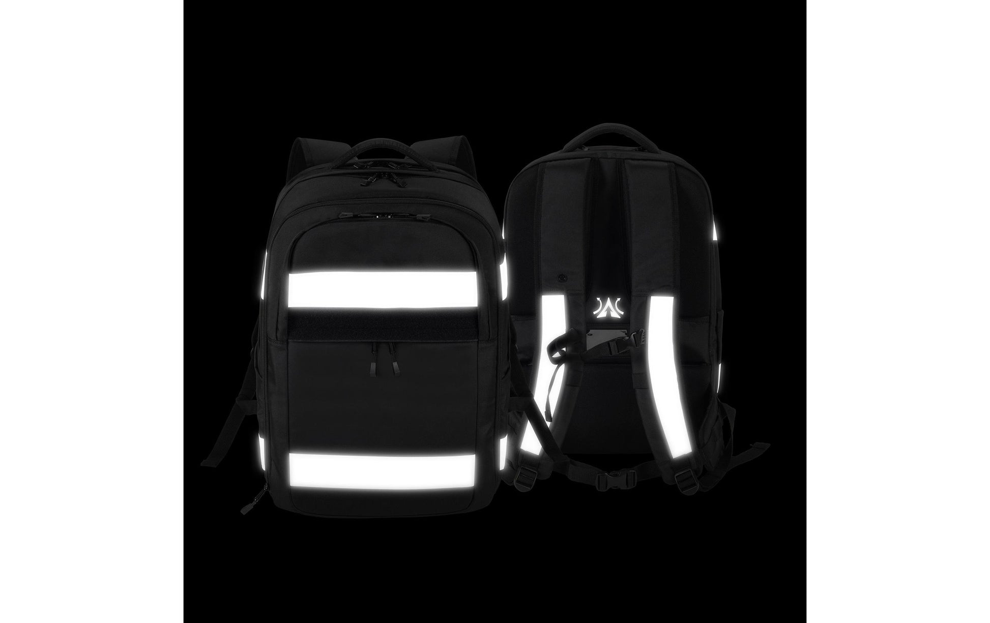 DICOTA REFLECTIVE – Freizeit-Rucksack – 32–38 l, schwarz, reflektierend