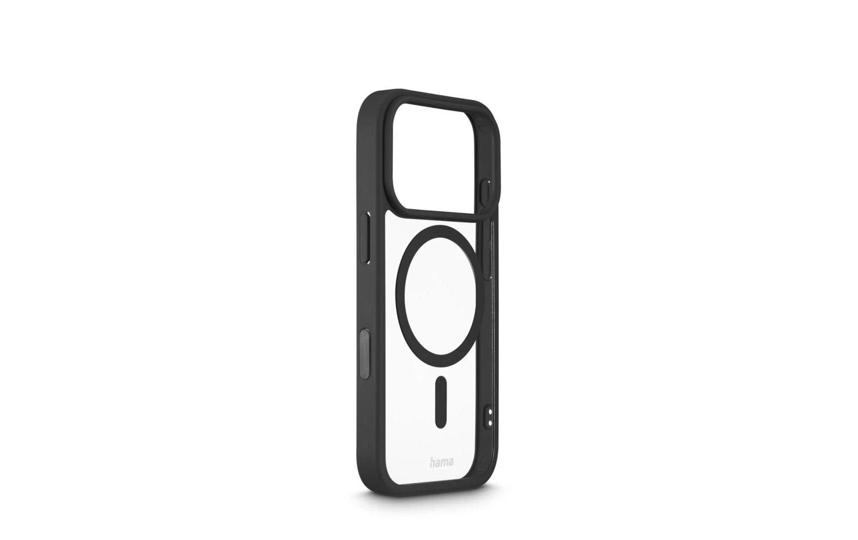 Hama Frame Protect – Backcover – für Apple iPhone 17 Pro – MagSafe, PC+TPU, schwarz/transparent