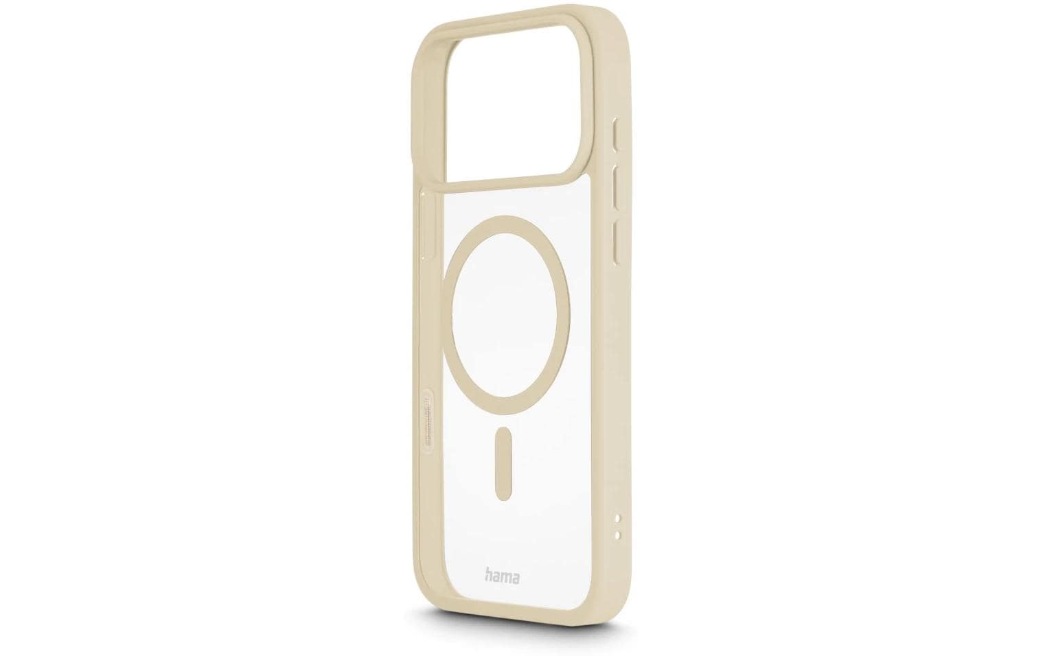 Hama Frame Protect – Backcover – für Apple iPhone 17 Pro Max, MagSafe, PC+TPU, Beige