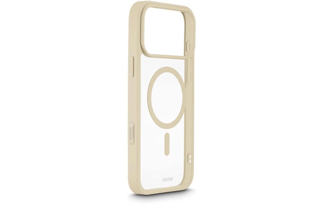 Hama Frame Protect – Backcover – für Apple iPhone 17 Pro Max, MagSafe, PC+TPU, Beige
