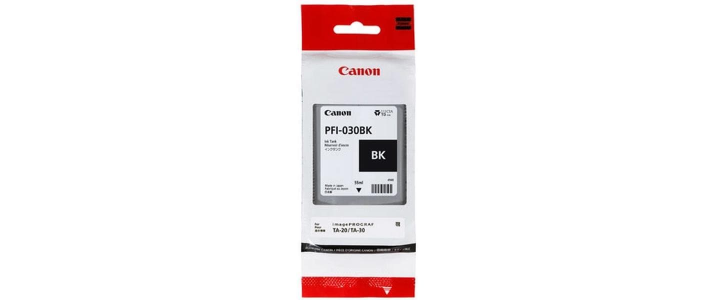 Canon PFI-030BK Schwarz Tintenpatrone (Original) – 55 ml – für Canon imagePROGRAF TA-20/TA-30 – 3489C001