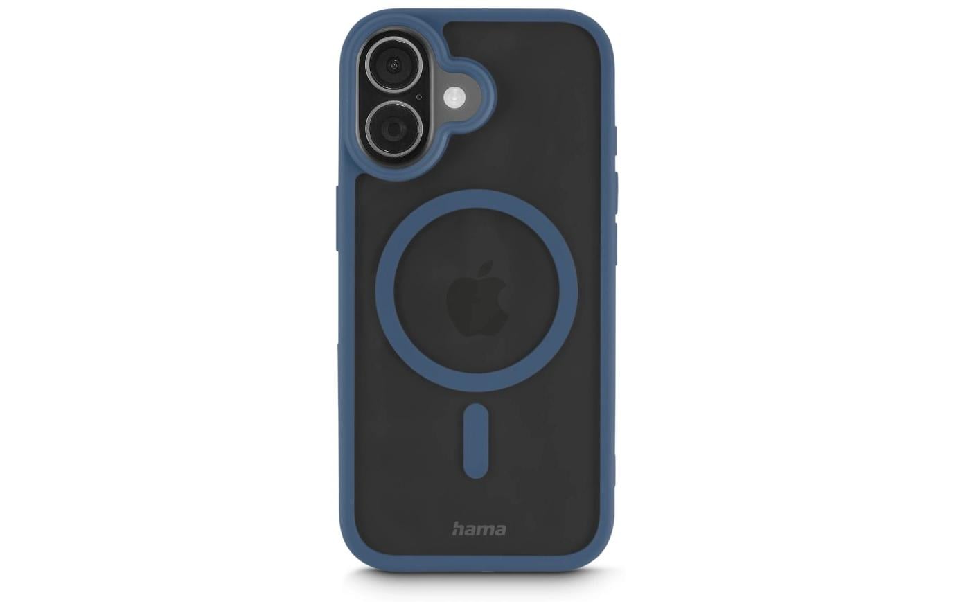 Hama Frame Protect Backcover – für Apple iPhone 17 – MagSafe, PC+TPU, blau/transparent