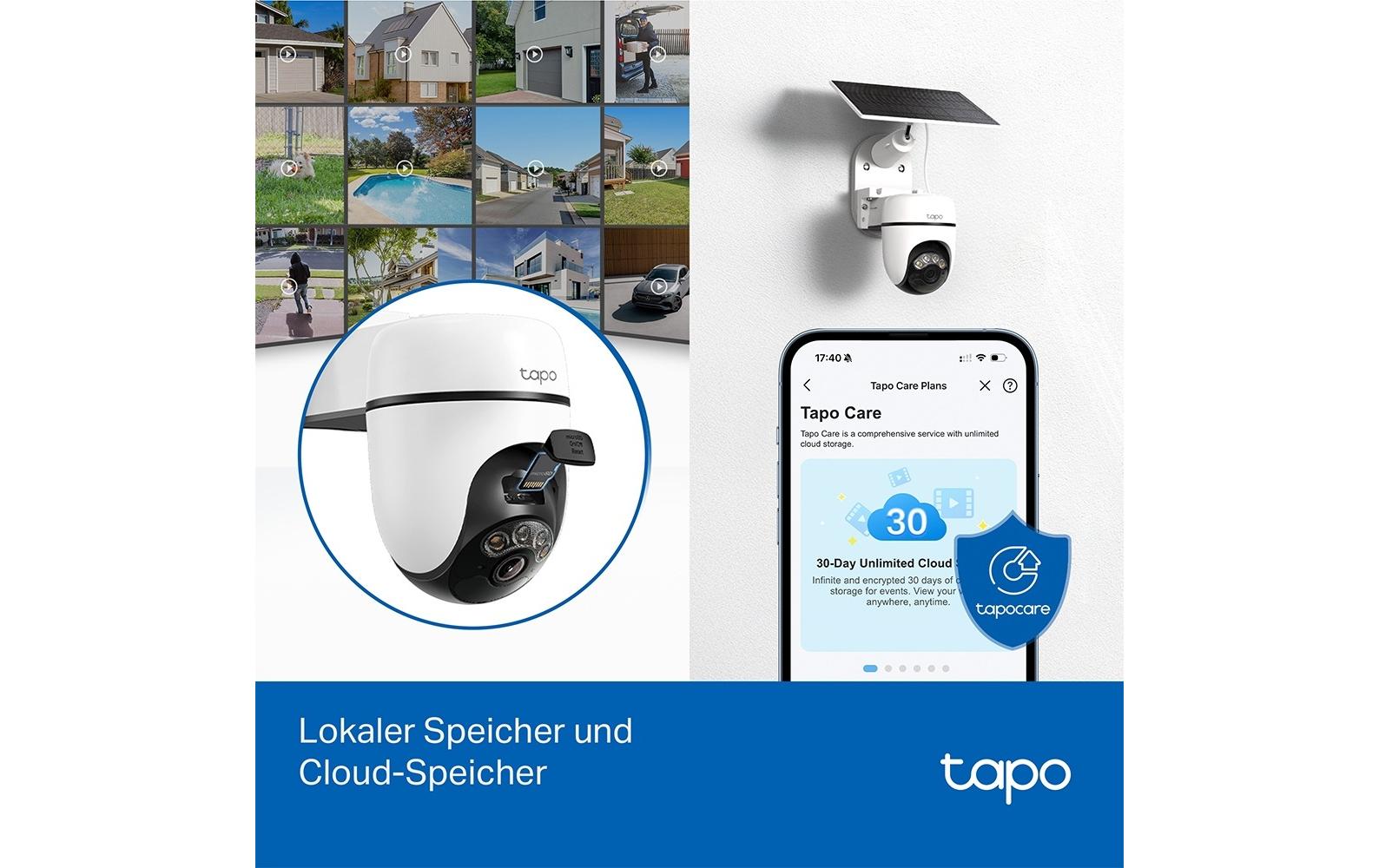 TP-Link Tapo C610 Netzwerkkamera – 3 MP, Reichweite 10 m, IP65, für Amazon Alexa, Weiss