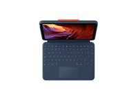 Logitech Rugged Combo 4 Touch – Tastatur, UK-Layout (EN), Blau – für iPad (10. Generation)