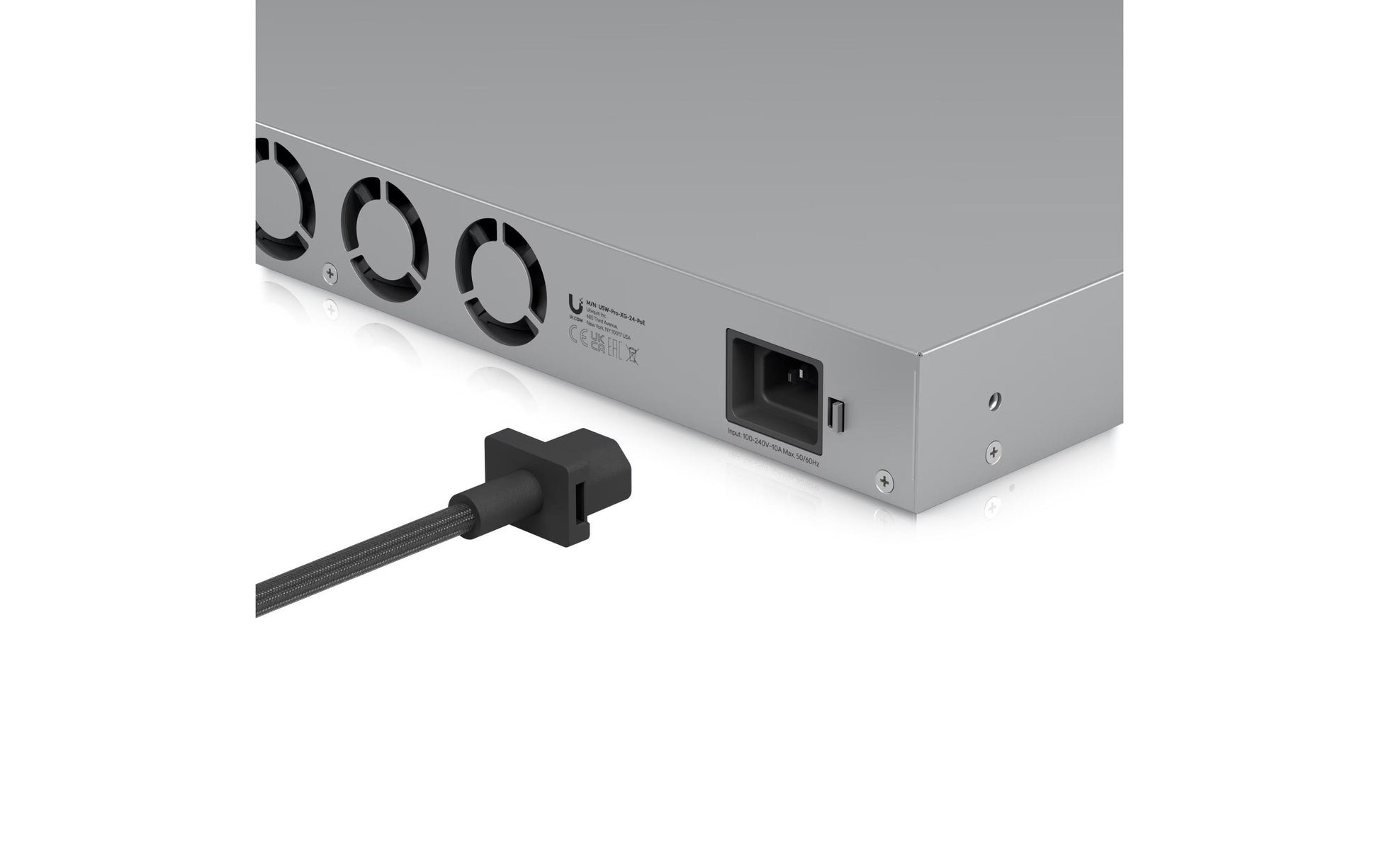 Ubiquiti Netzkabel – IEC C14 zu IEC C13, 1,8 m, 250 V/10 A, schwarz