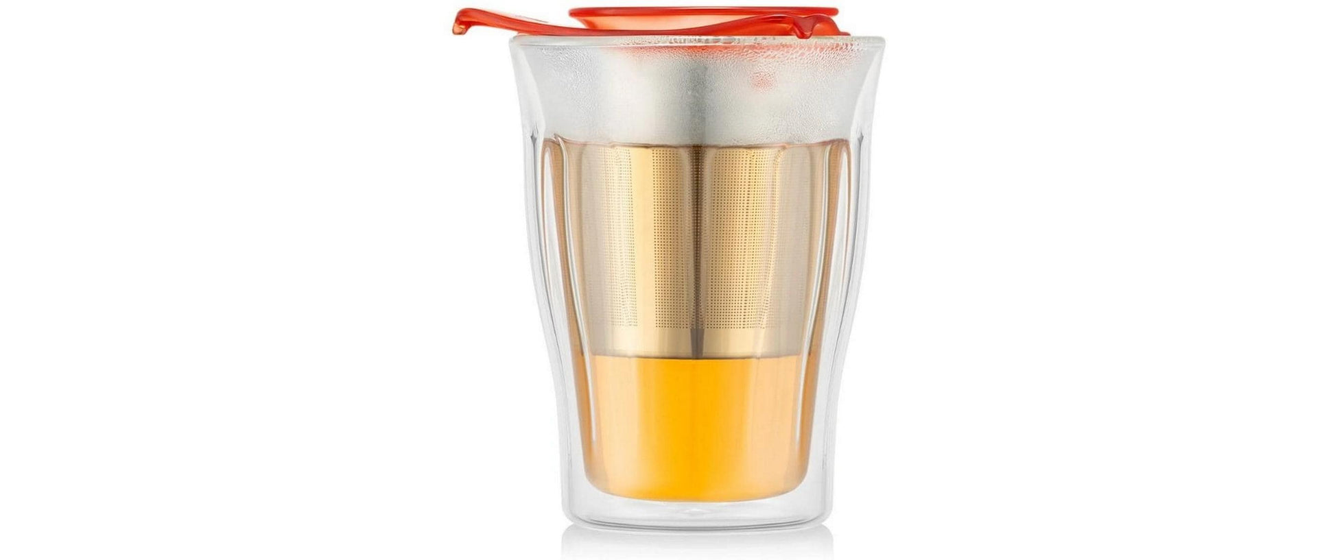 Bodum Teetasse Kopenhagen – 350 ml, Borosilikatglas, Transparent, doppelwandig, mit Henkel
