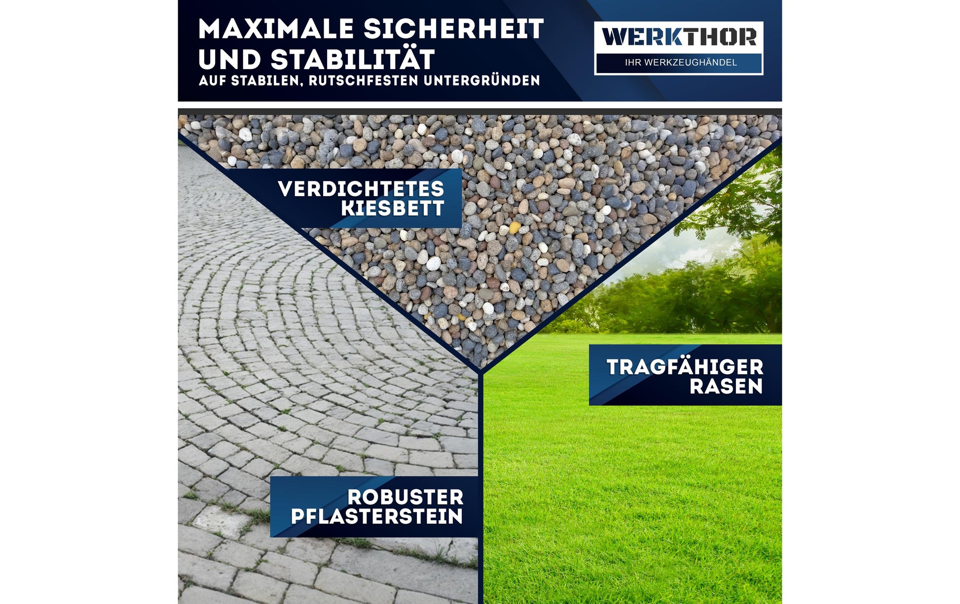 Werkthor Flacher Auffahrkeil – Breite 10 cm – 2 Stk. – bis 3 Tonnen, grau