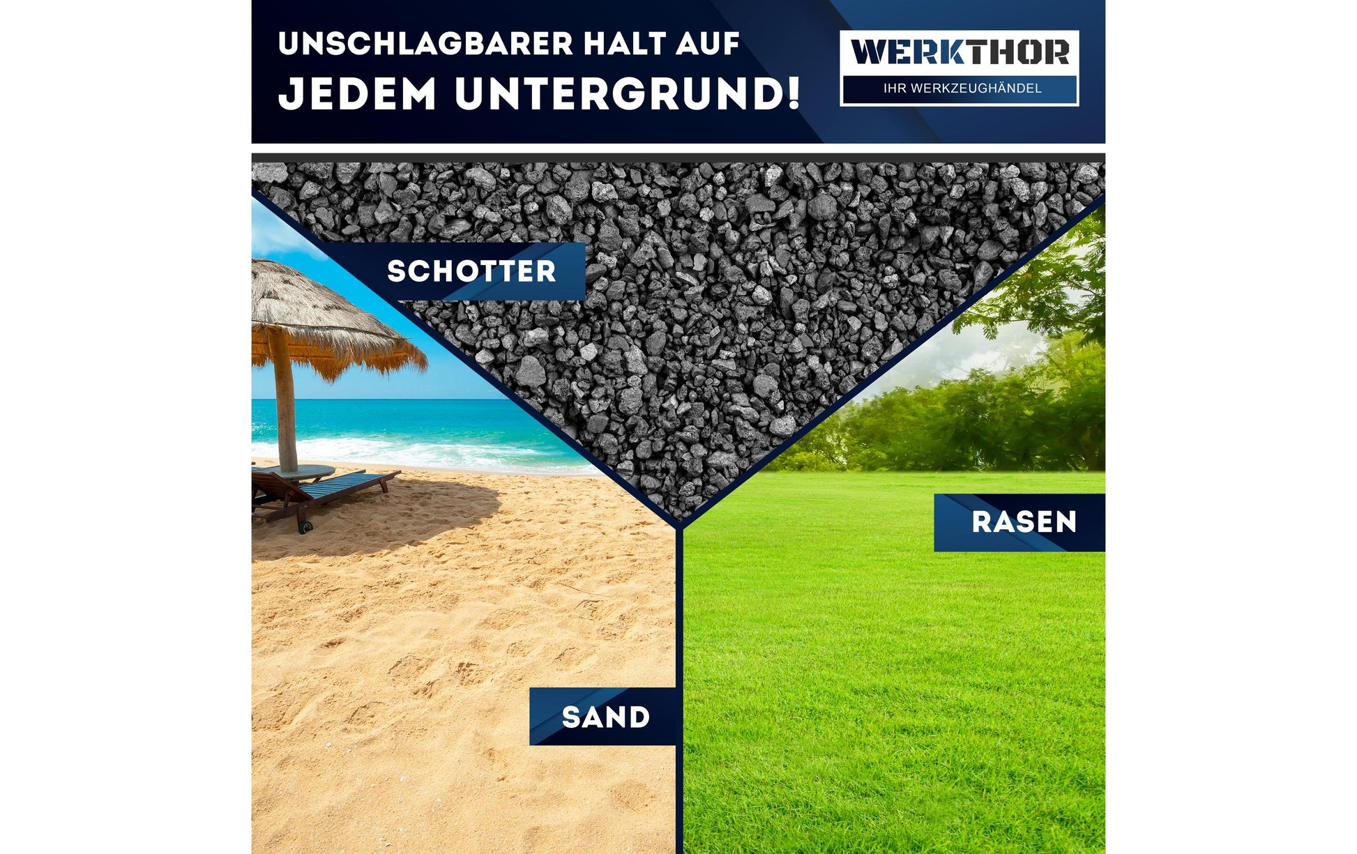 Werkthor Flache Auffahrkeile – Breite 19 cm, bis 5 t, Schwarz, 2 Stk.