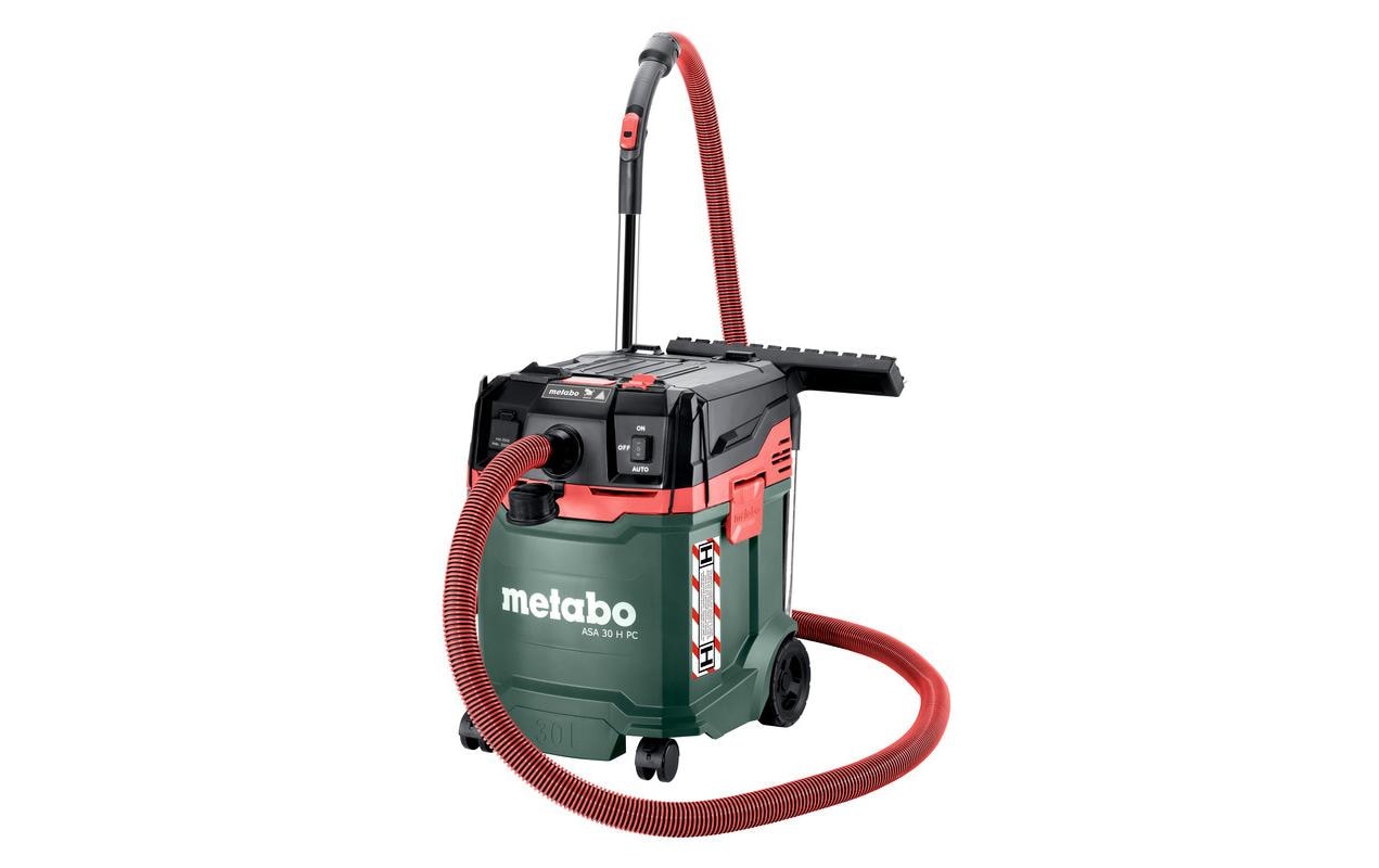 Metabo Absauganlage ASA 30 H PC – 1200 W, 30 l, Netzbetrieb, Schlauch 3,2 m