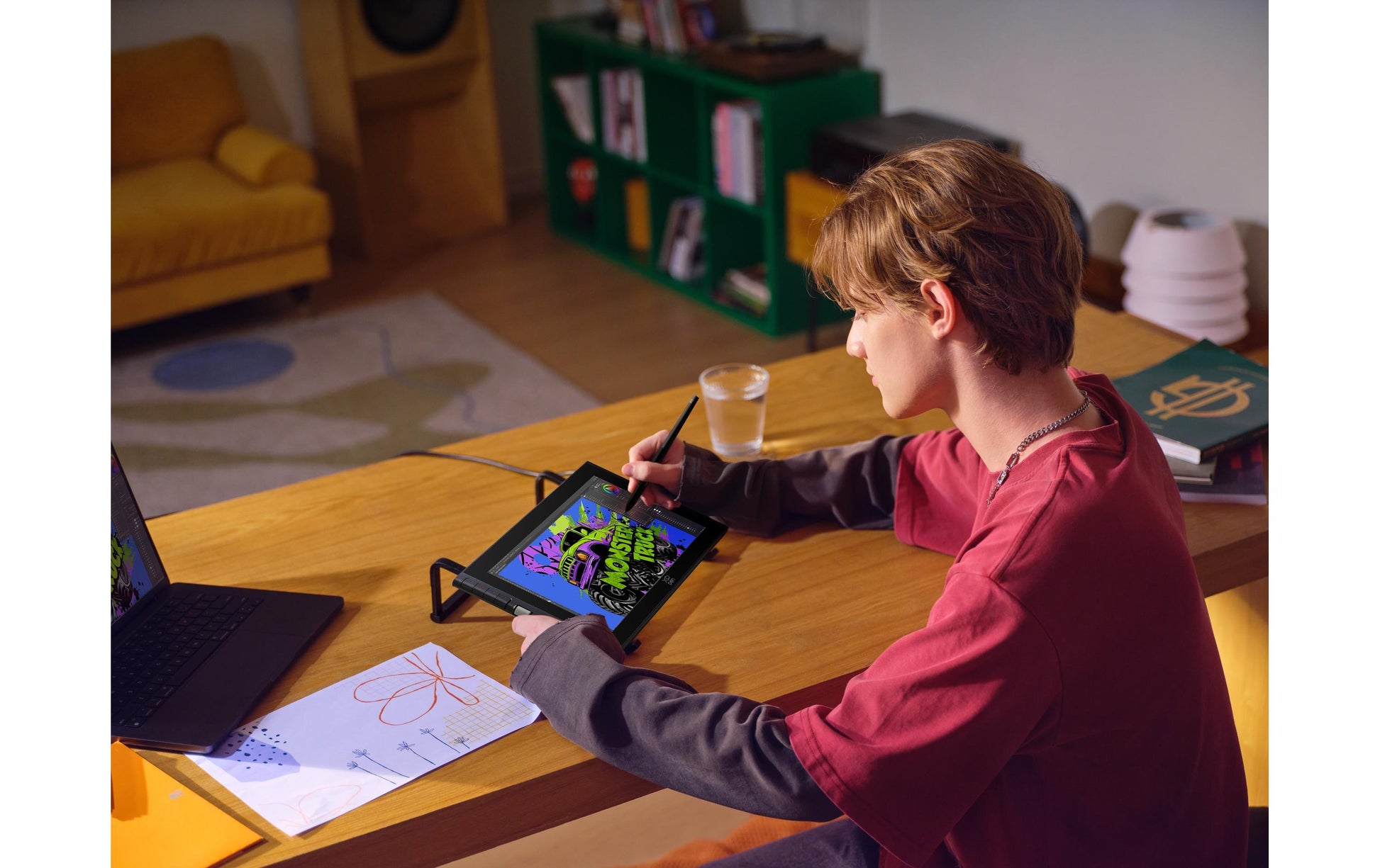 XPPen XP-PEN – Stiftdisplay Artist 12 V3, schwarz, für ChromeOS