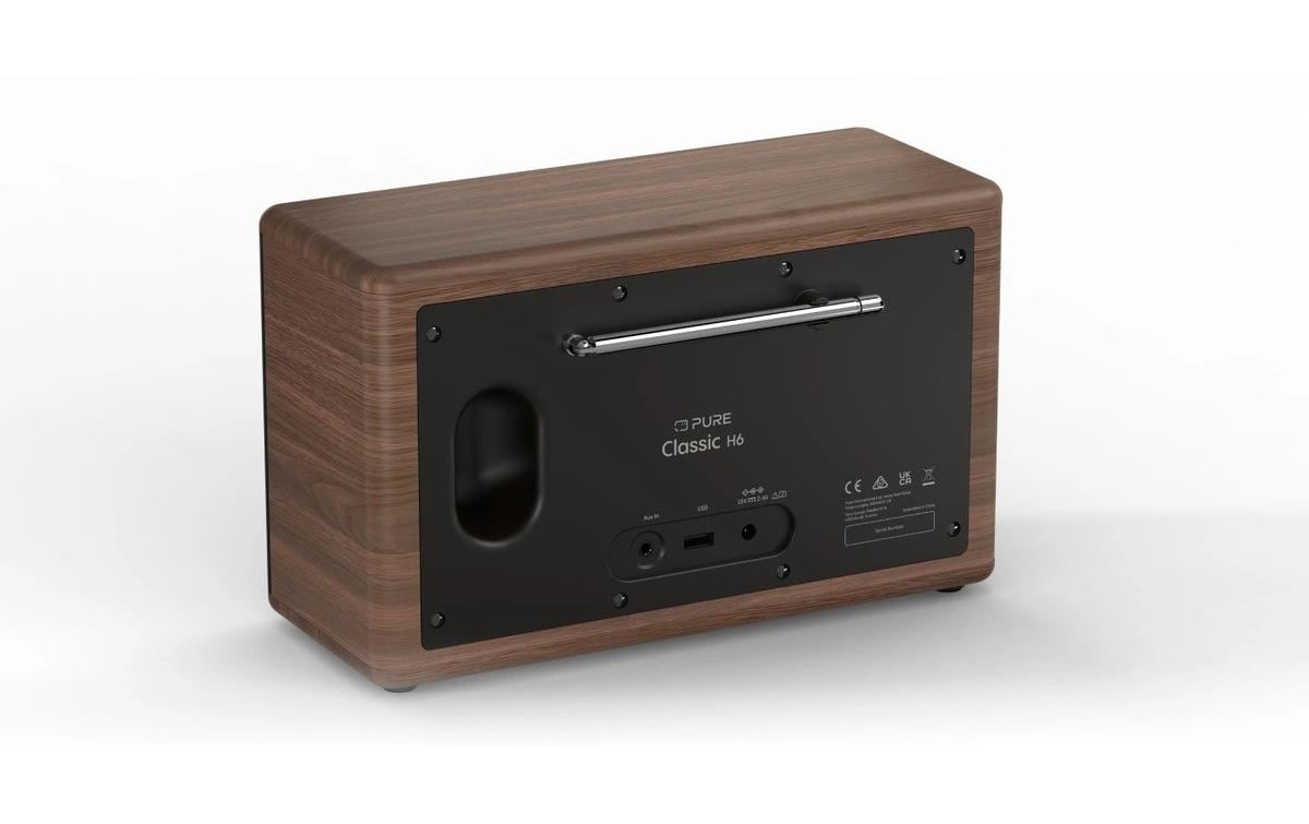 Pure Classic H6 – DAB-/Internetradio – Tischradio – DAB+, Bluetooth – Schwarz