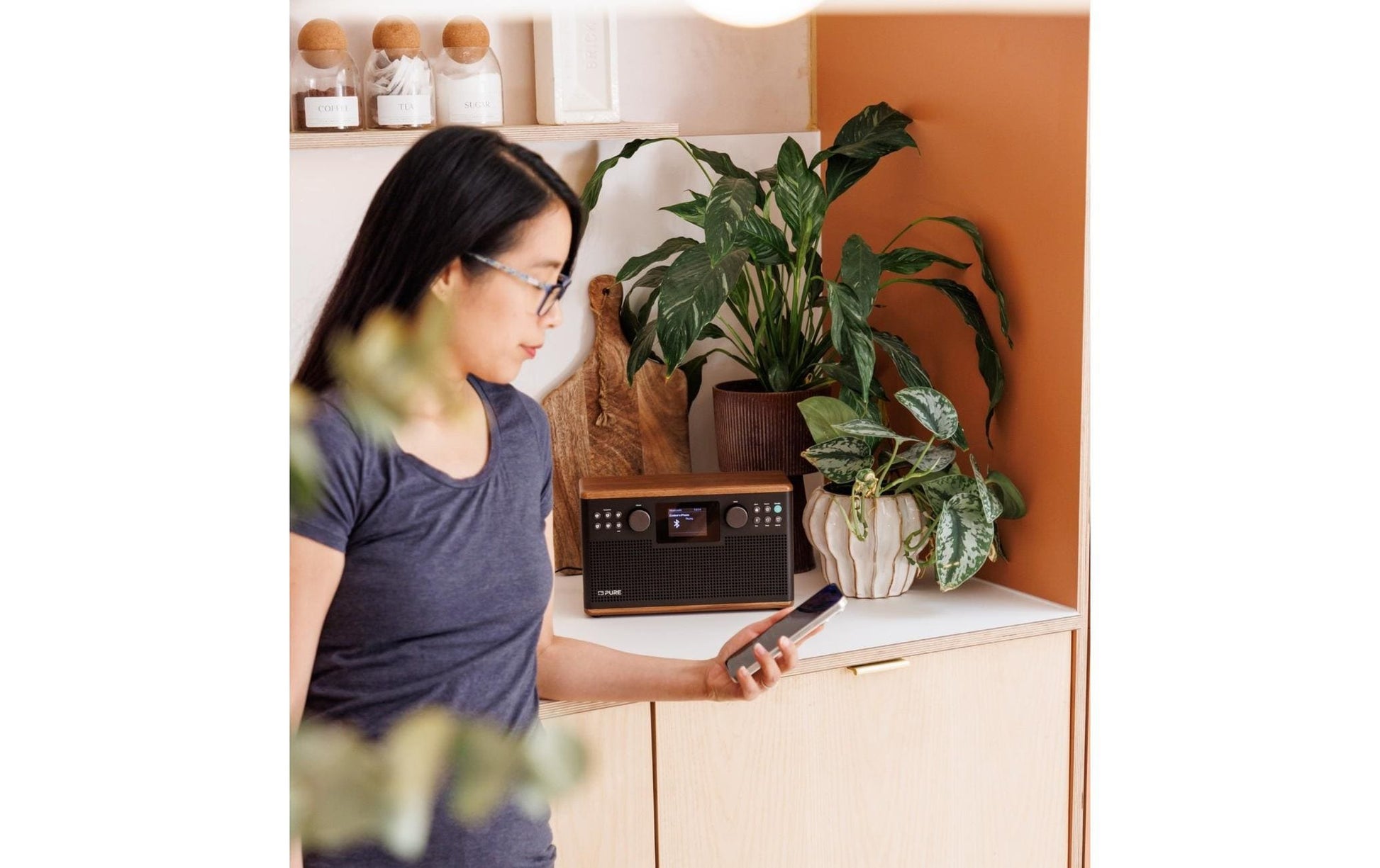 Pure Classic H6 – DAB-/Internetradio – Tischradio – DAB+, Bluetooth – Schwarz