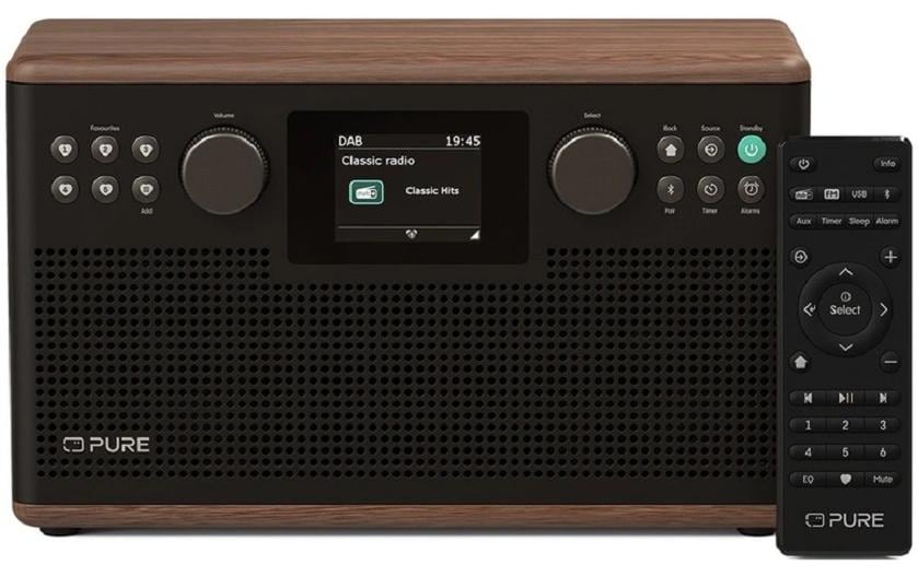 Pure Classic H6 – DAB-/Internetradio – Tischradio – DAB+, Bluetooth – Schwarz
