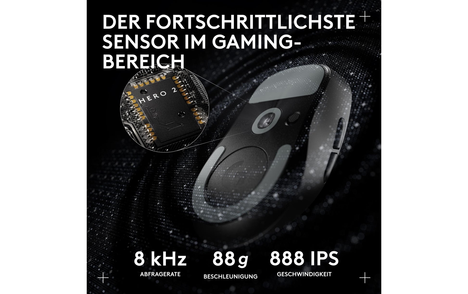 Logitech G PRO X SUPERLIGHT 2 DEX – Gaming-Maus – Kabellos (2,4 GHz), 44000 DPI, Rechts, Schwarz