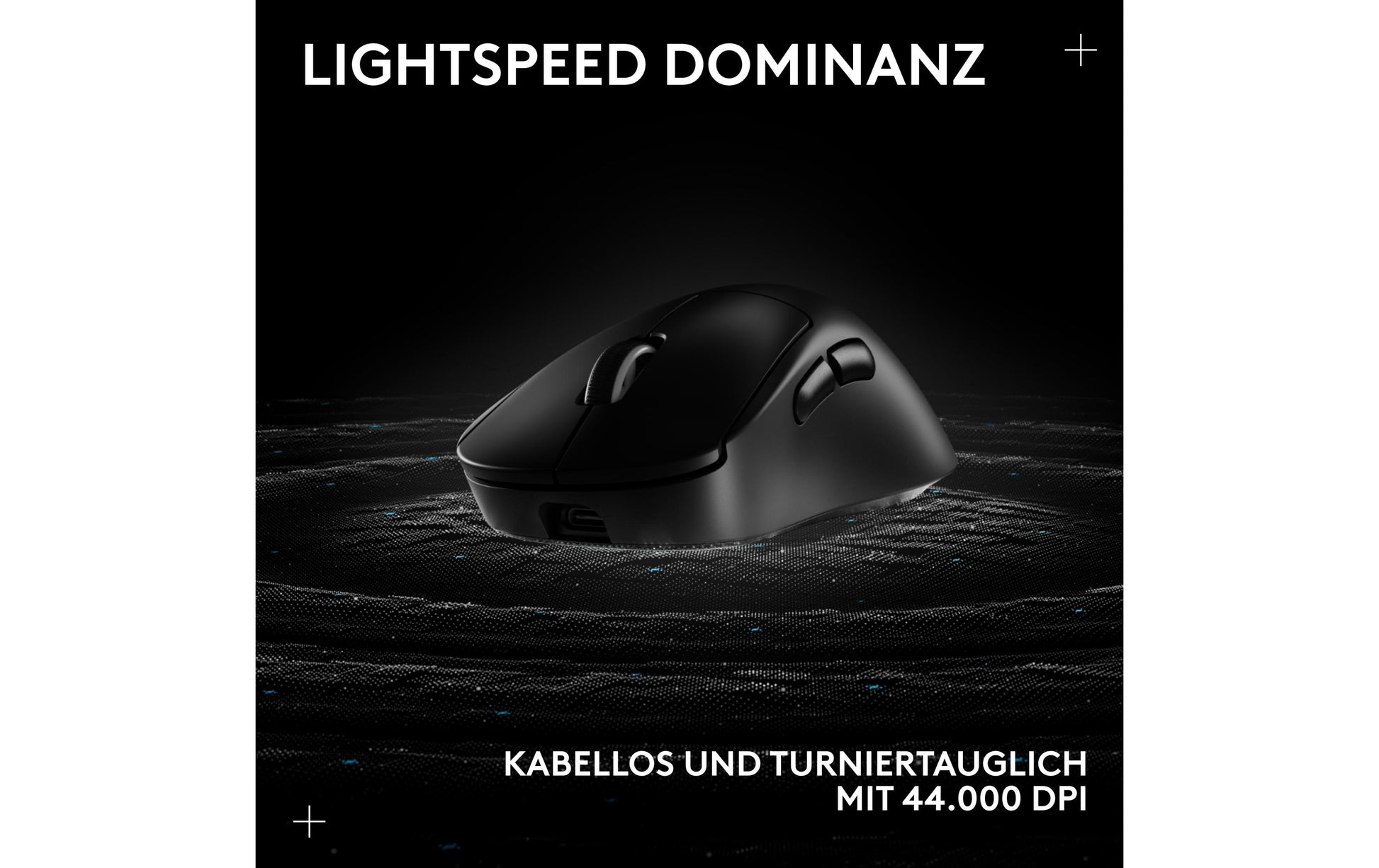 Logitech G PRO X SUPERLIGHT 2 DEX – Gaming-Maus – Kabellos (2,4 GHz), 44000 DPI, Rechts, Schwarz